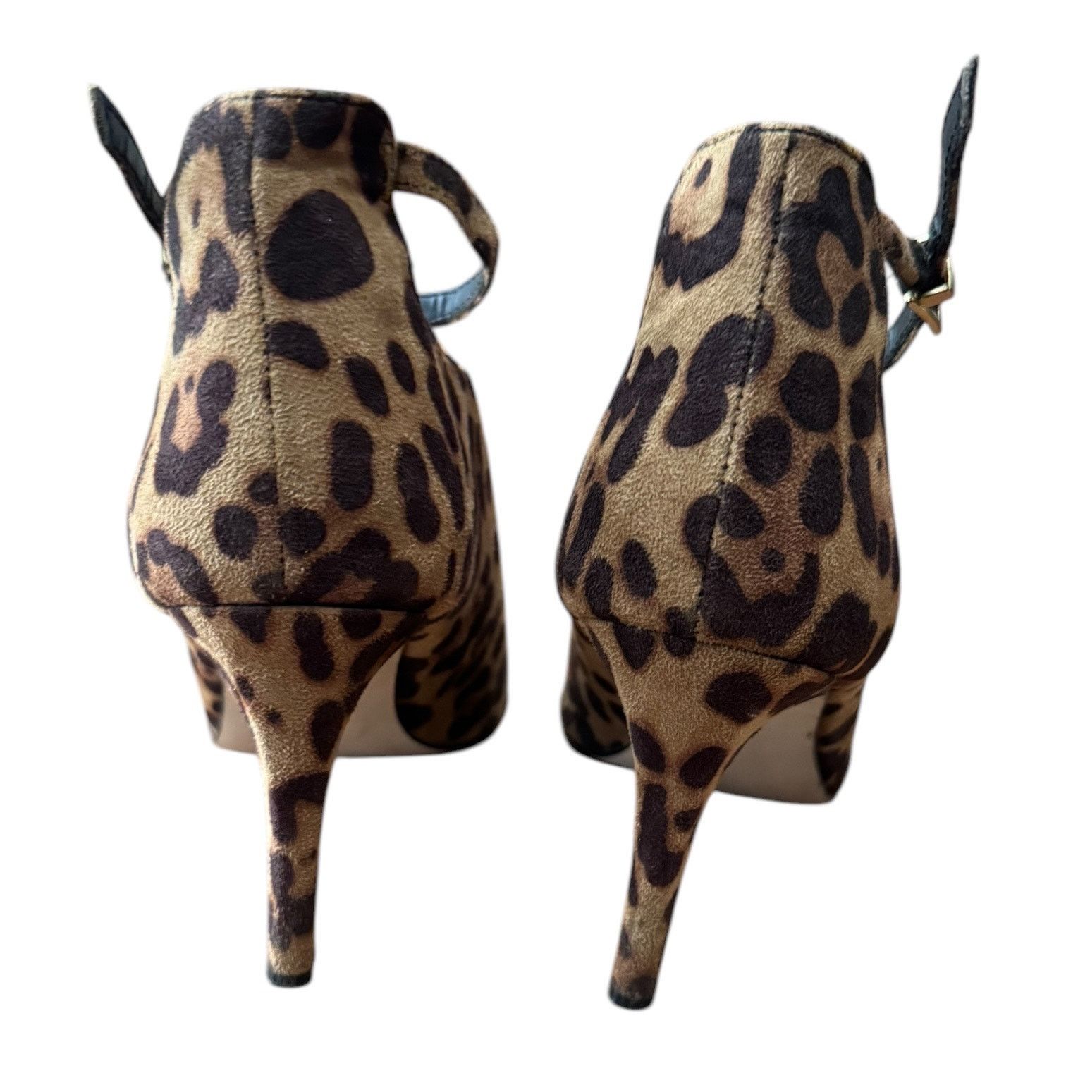 Asos Leopard print ankle straps, stiletto heel low cut booties 5 Size US 5 / IT 35 - 13 Thumbnail
