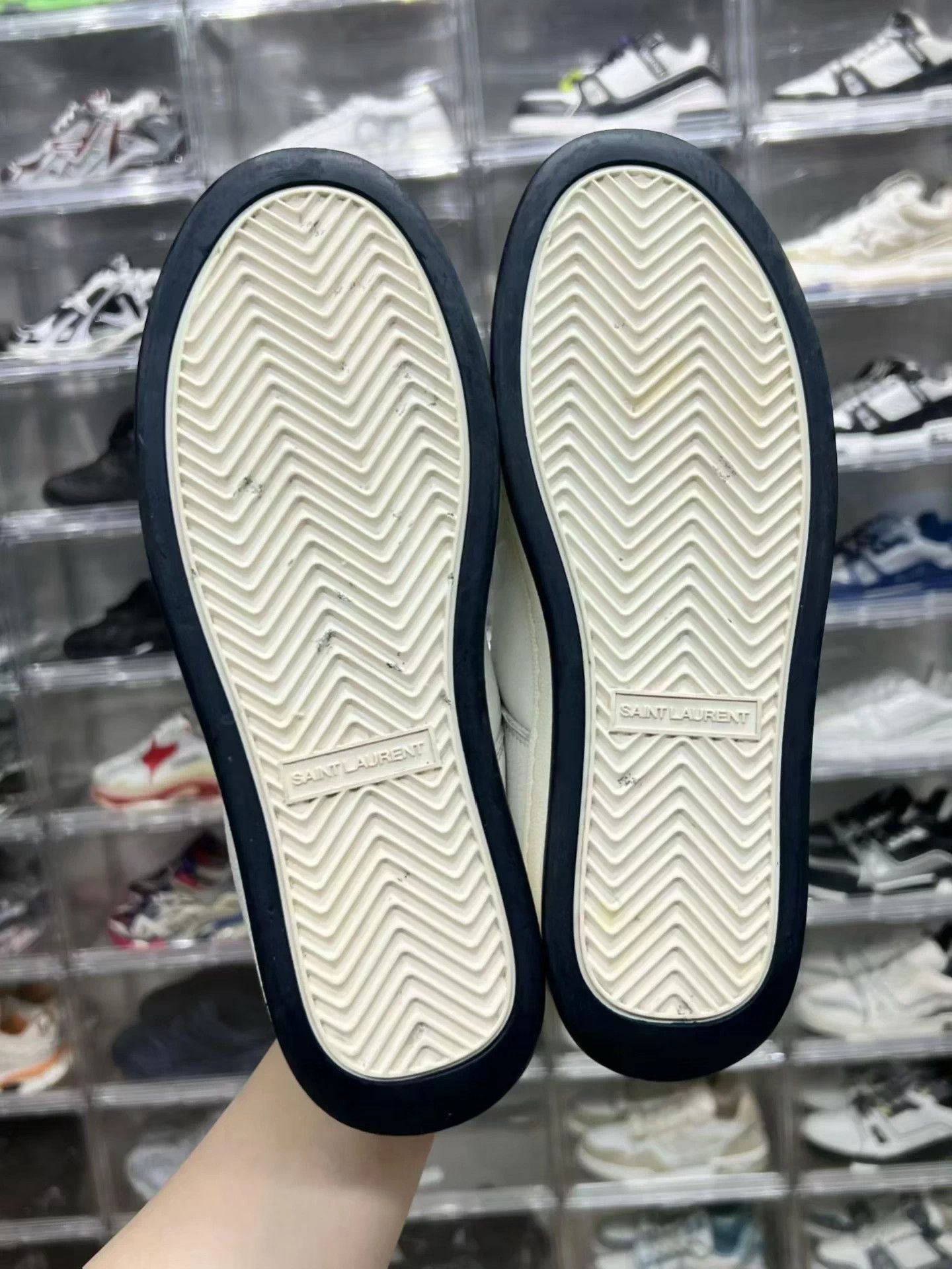 Saint Laurent Paris YSL SL/61 Low-Top Sneakers White 42 EU Size US 9 / EU 42 - 8 Thumbnail