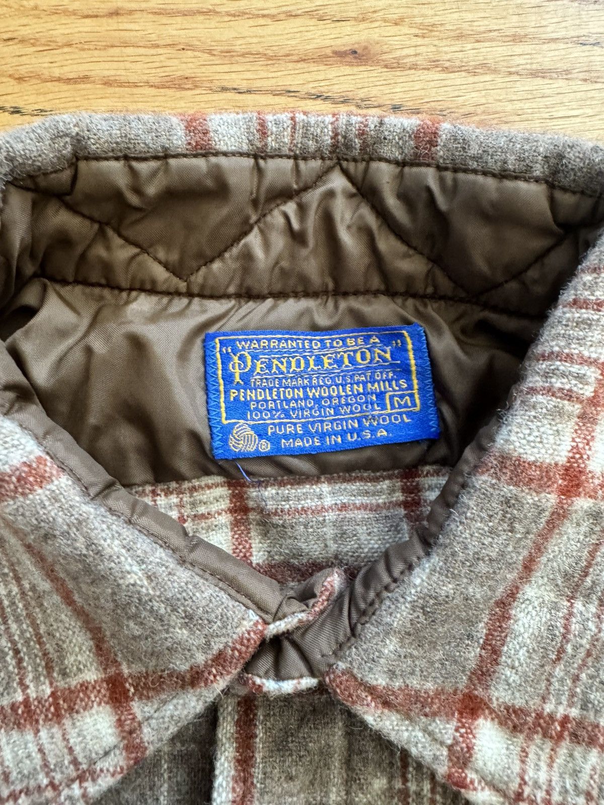 Pendleton Pendleton Wool Flannel shirt Brown-Red Made in USA Size US M / EU 48-50 / 2 - 2 Thumbnail