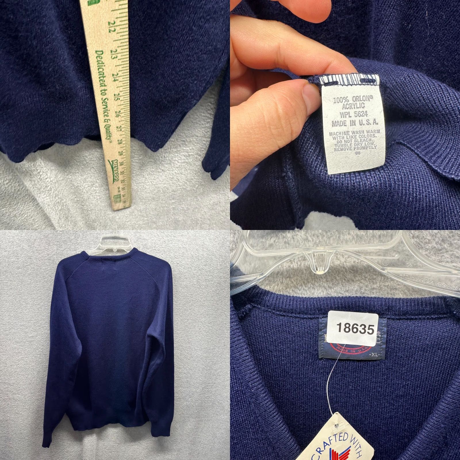 Vintage VINTAGE Pine State Pullover Sweater XL Blue Mens Knit Pullover 80s 90s Classic Preppy Vintage Size US XL / EU 56 / 4 - 8 Thumbnail