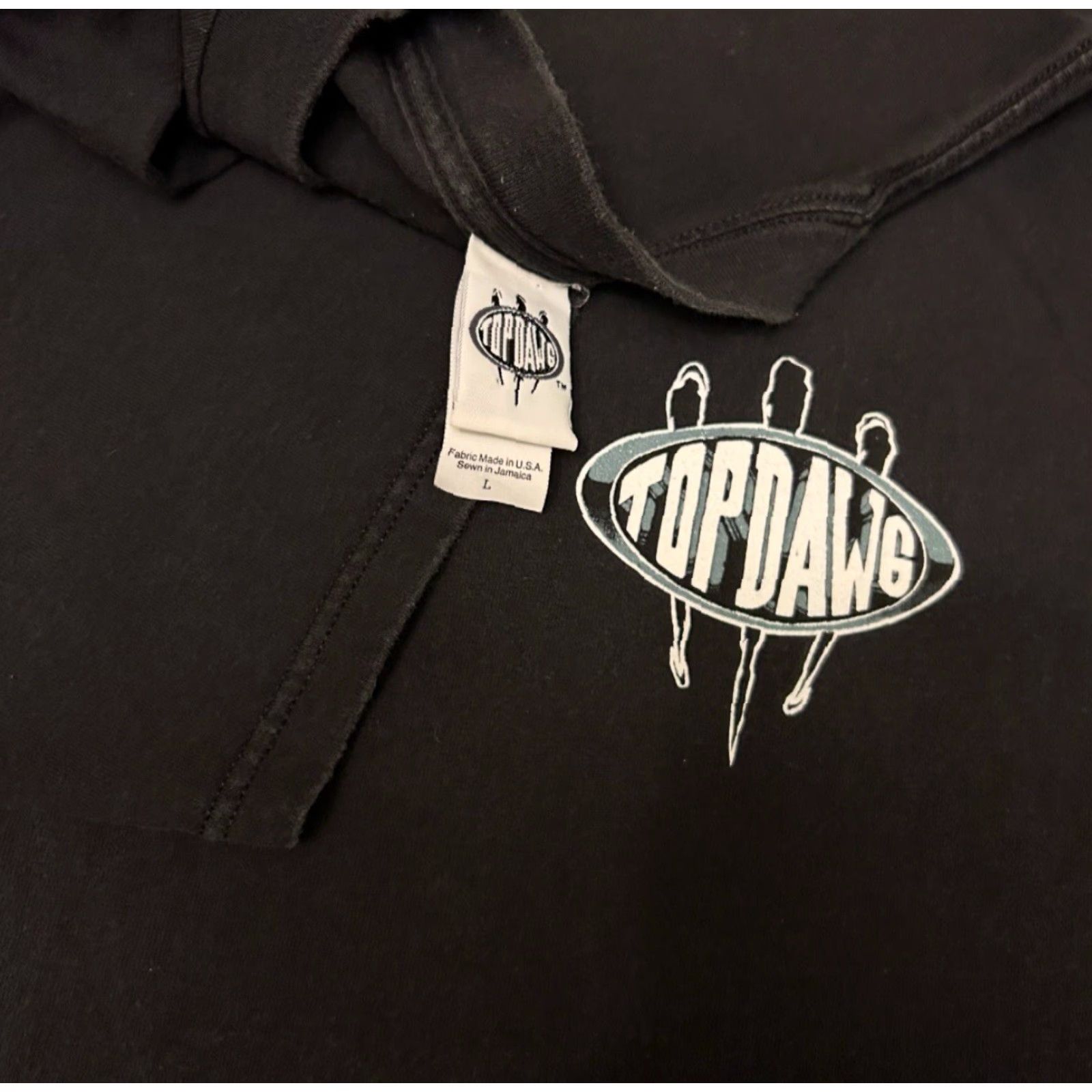 Vintage VINTAGE Top Dawg Shirt Mens Large 90s Hip Hop Dogs Basketball Dunk VTG 1994 Black Short Sleeve Shirt Mens Large Size US L / EU 52-54 / 3 - 3 Thumbnail