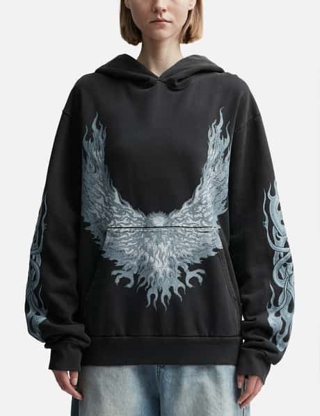 basketcase gallery Basketcase Gallery Moltres Hoodie Cropped Tribal XXL RARE Size US XXL / EU 58 / 5 - 9 Thumbnail
