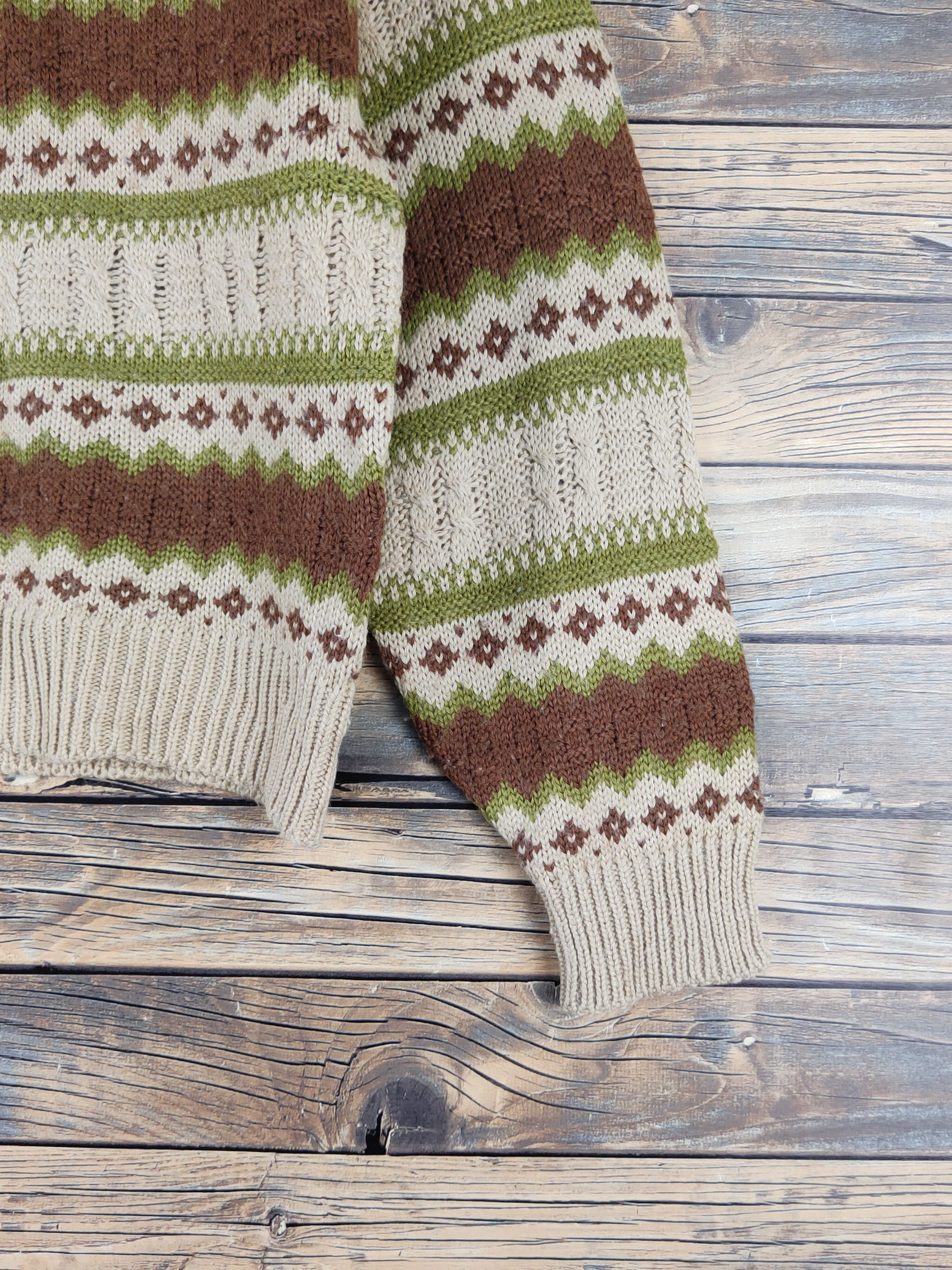 Vintage Zibitto Brown Knitwear Cardigan Crop Tops #W1261 Size S / US 4 / IT 40 - 6 Thumbnail