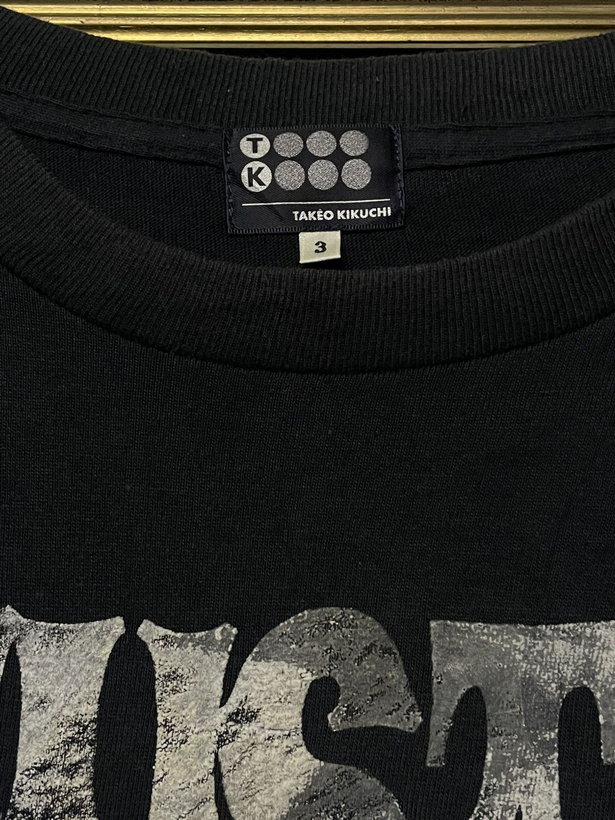 Designer × Vintage Vintage 1990s Japan Takeo Kikuchi Inspired Word Longsleeve Size US M / EU 48-50 / 2 - 7 Thumbnail