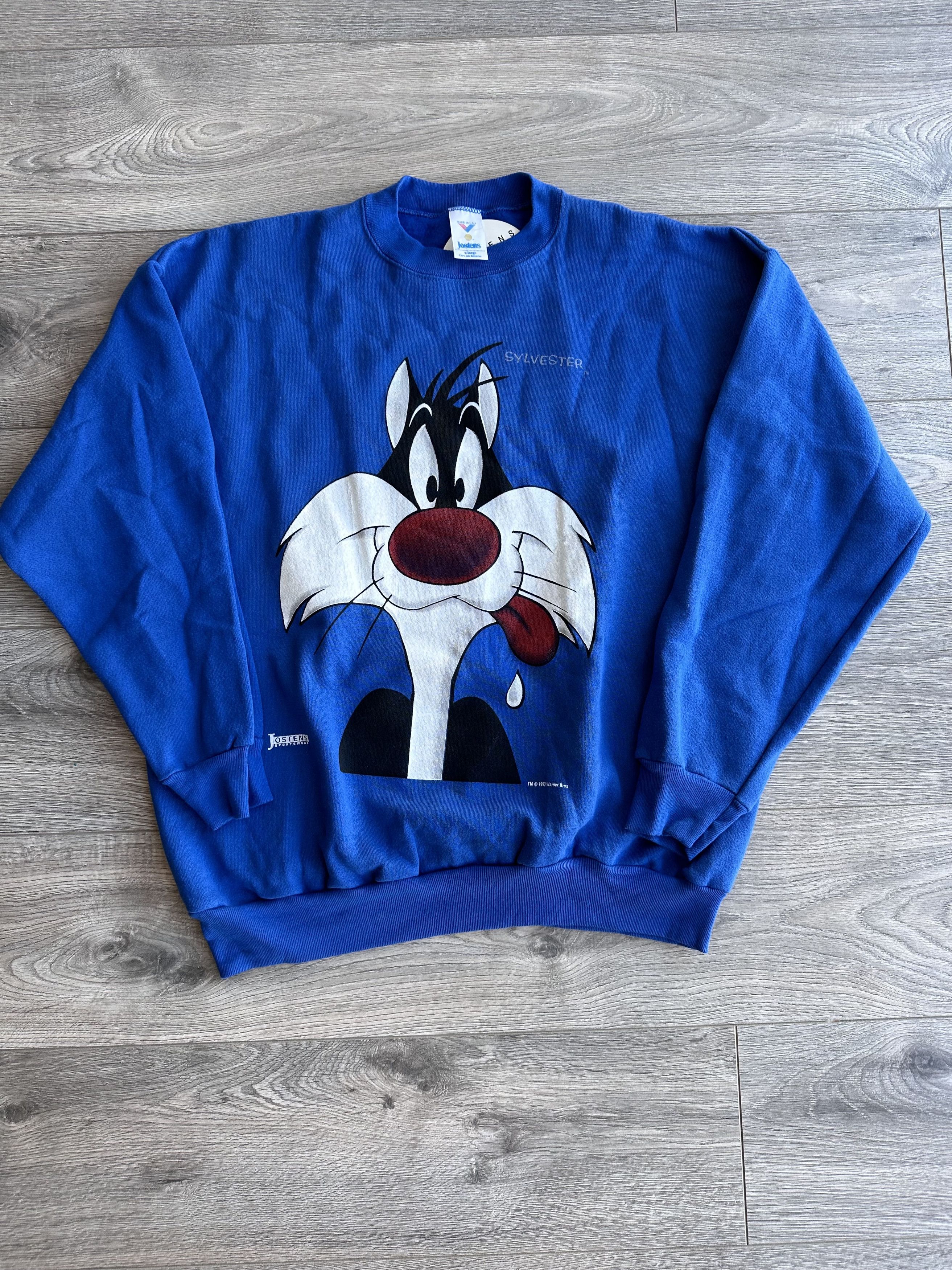 Disney × Vintage × Warner Bros Warner Bros Disney Sylvester vintage sweatshirt Size US XL / EU 56 / 4 - 1 Thumbnail