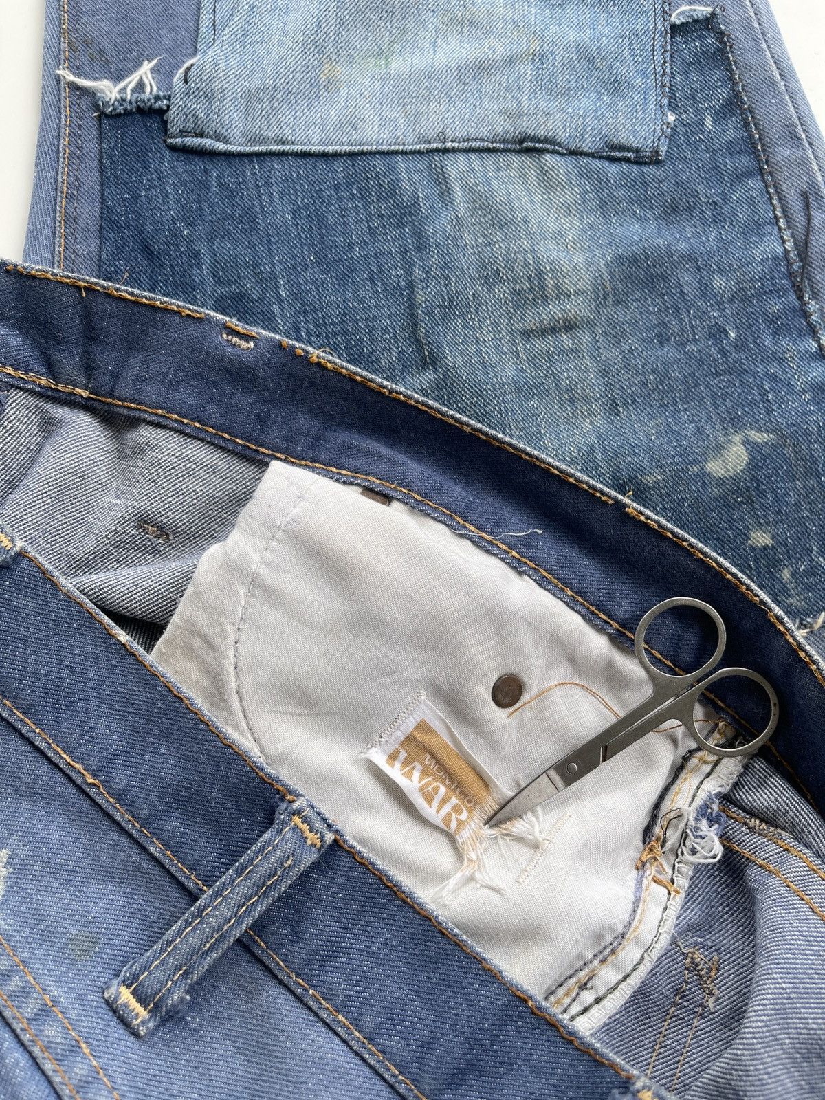 Original Montgomery 1950s Powr House 101 Selvedge Distressed Denim Size US 38 / EU 54 - 14 Thumbnail