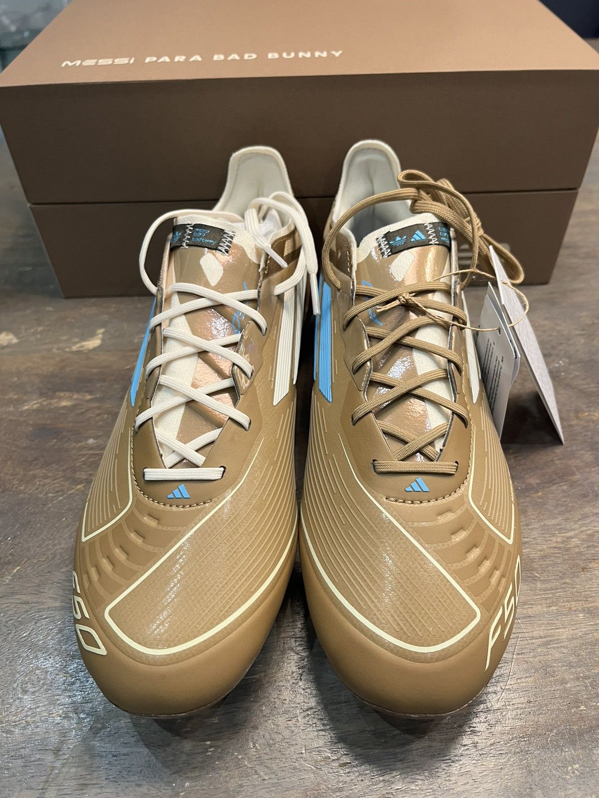Adidas F50 ELITE MESSI & BAD BUNNY FIRM GROUND BOOTS Size US 7.5 / EU 40-41 - 3 Thumbnail