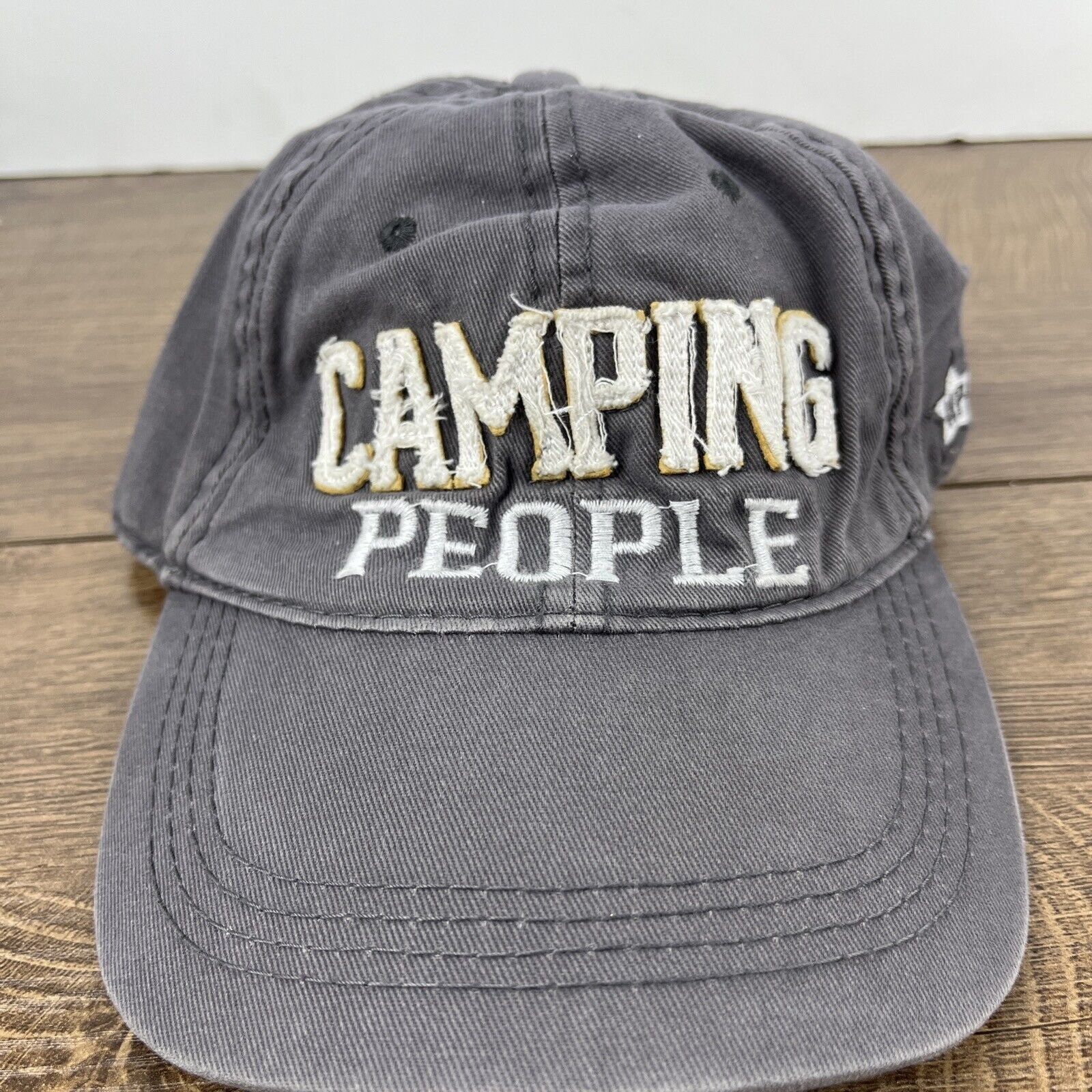 Other Camping People Hat Caming Hat Gray Hat Adjustable Gray Adult Size ONE SIZE - 6 Thumbnail