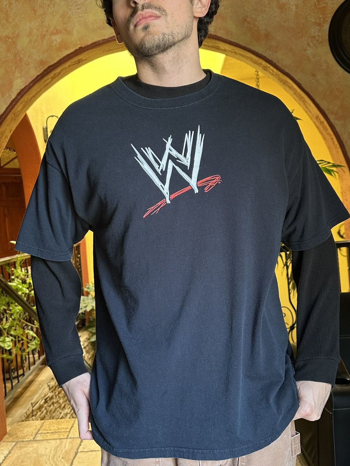 4GSELLER Vintage WWE Logo T Shirt XL Wrestling Size US XL / EU 56 / 4 - 1 Thumbnail
