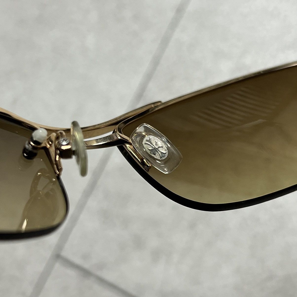 Chrome Hearts Chrome hearts AMPED Leather Flame Sunglasses Size ONE SIZE - 9 Thumbnail
