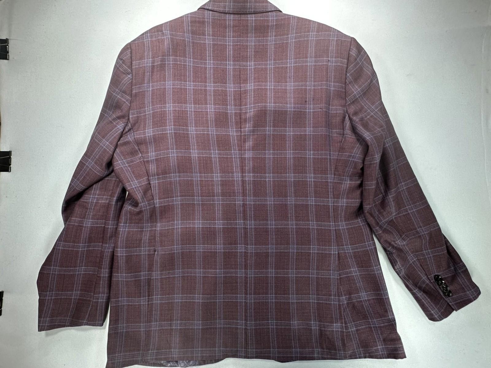 Ted Baker Ted Baker Men 44 Purple Endurance Single Breasted Sport Coat Size 44R - 4 Thumbnail