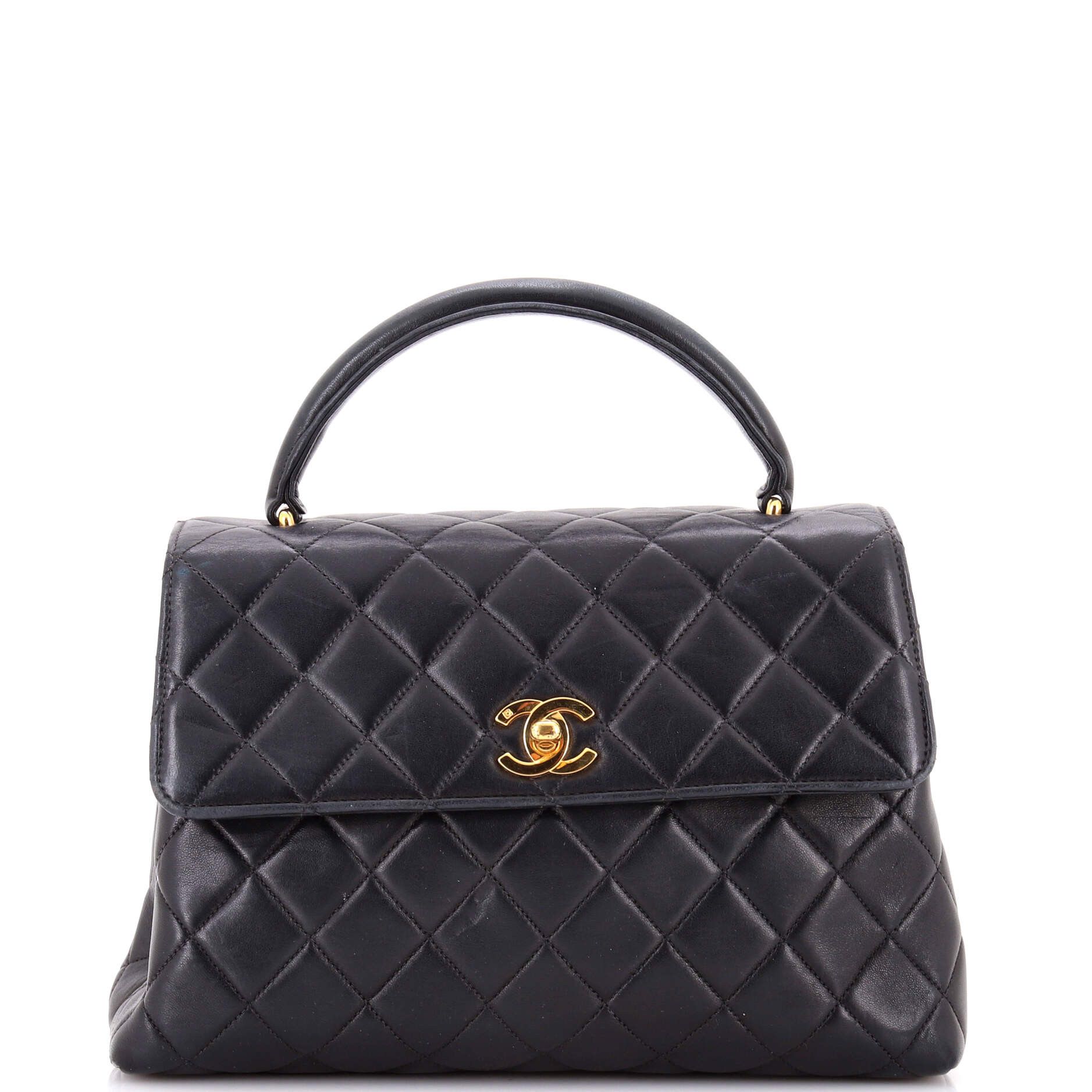 Chanel Vintage Classic Top Handle Flap Bag Size ONE SIZE - 1 Thumbnail