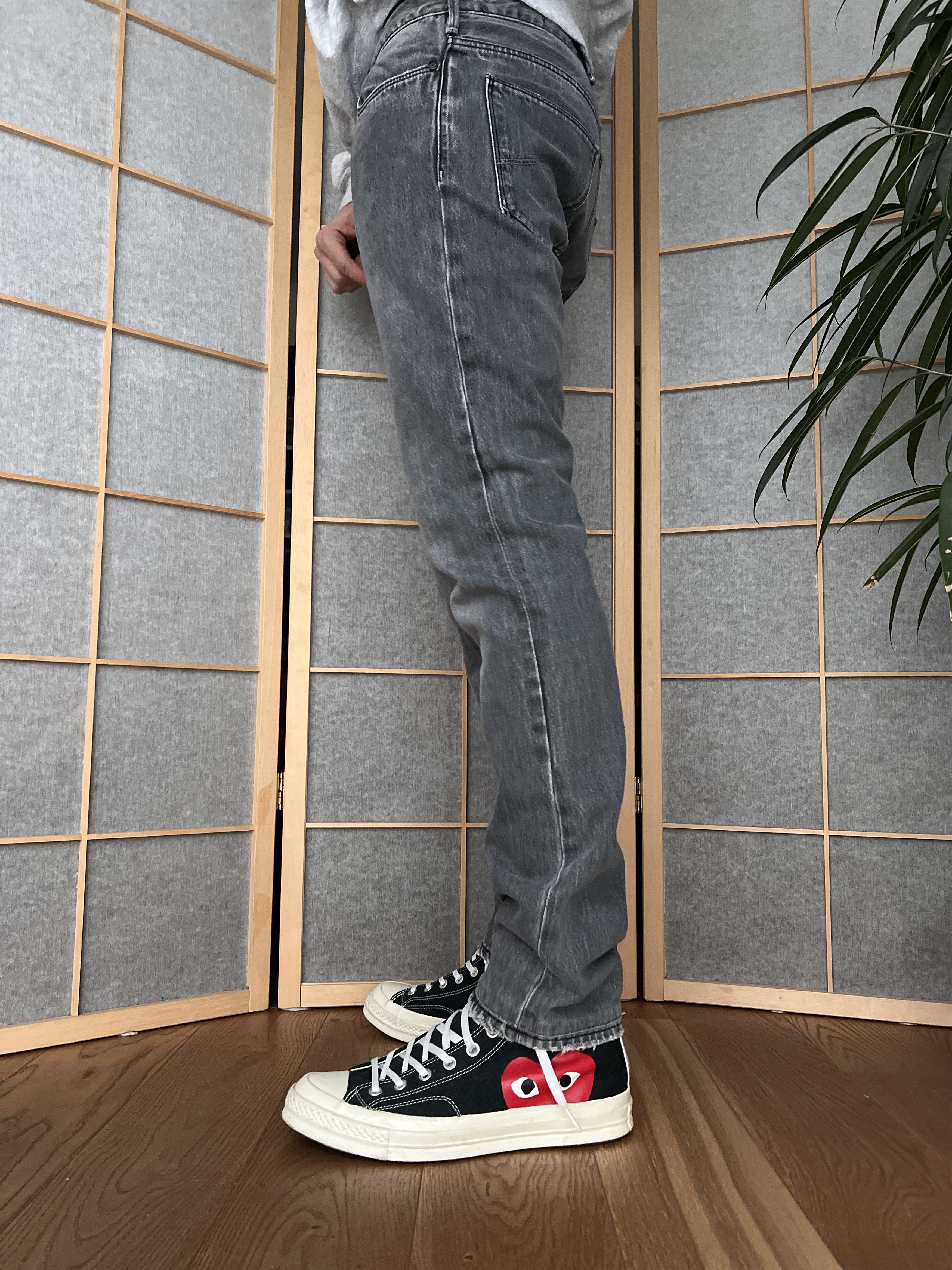 Armani Crazy! Armani jeans black skinny denim stretch slim pants Size US 31 - 9 Thumbnail