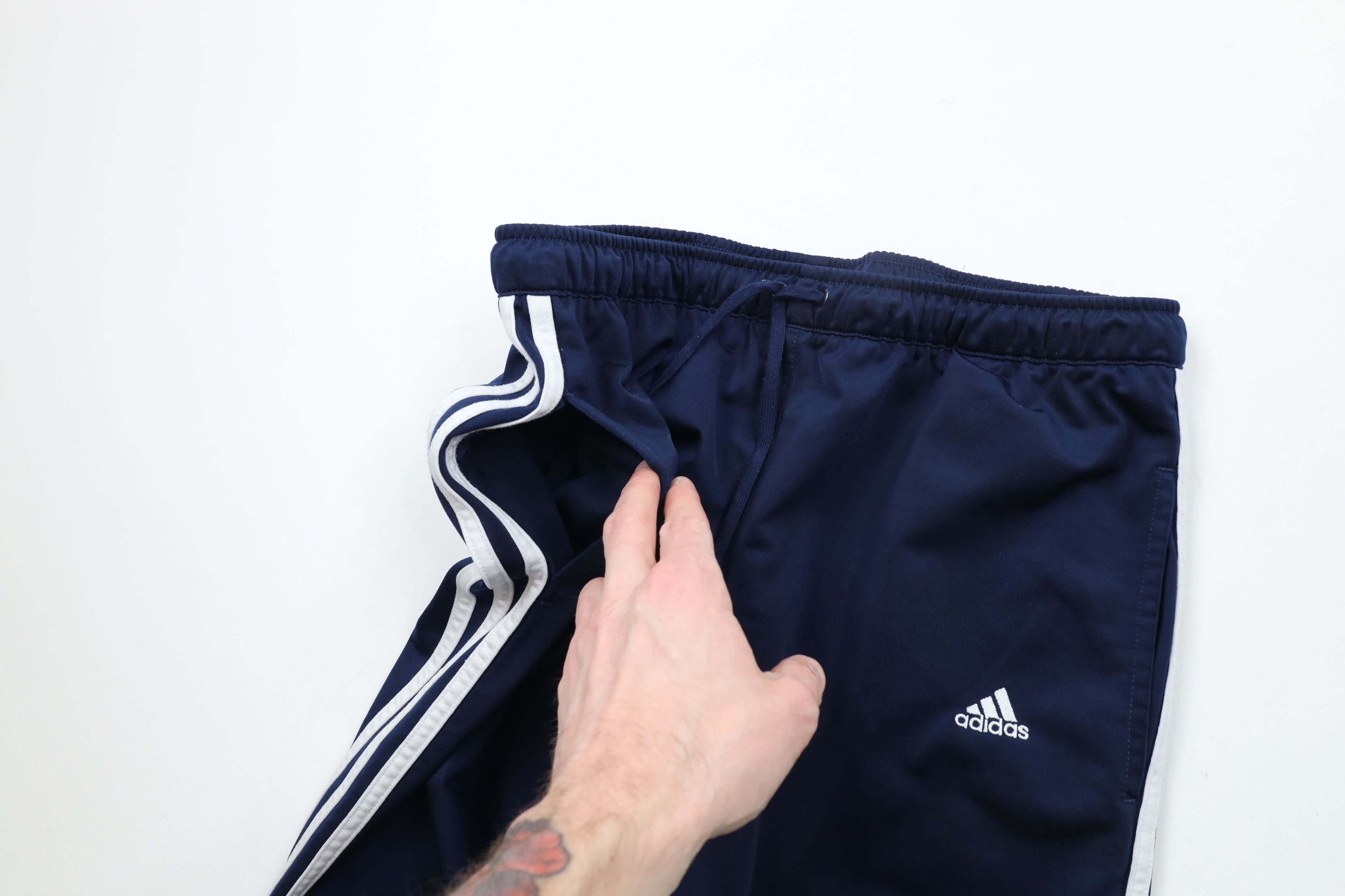 Adidas × Vintage Vintage Y2K Adidas Striped Flared Wide Leg Sweatpants Pants Size 30" / US 8 / IT 44 - 7 Thumbnail