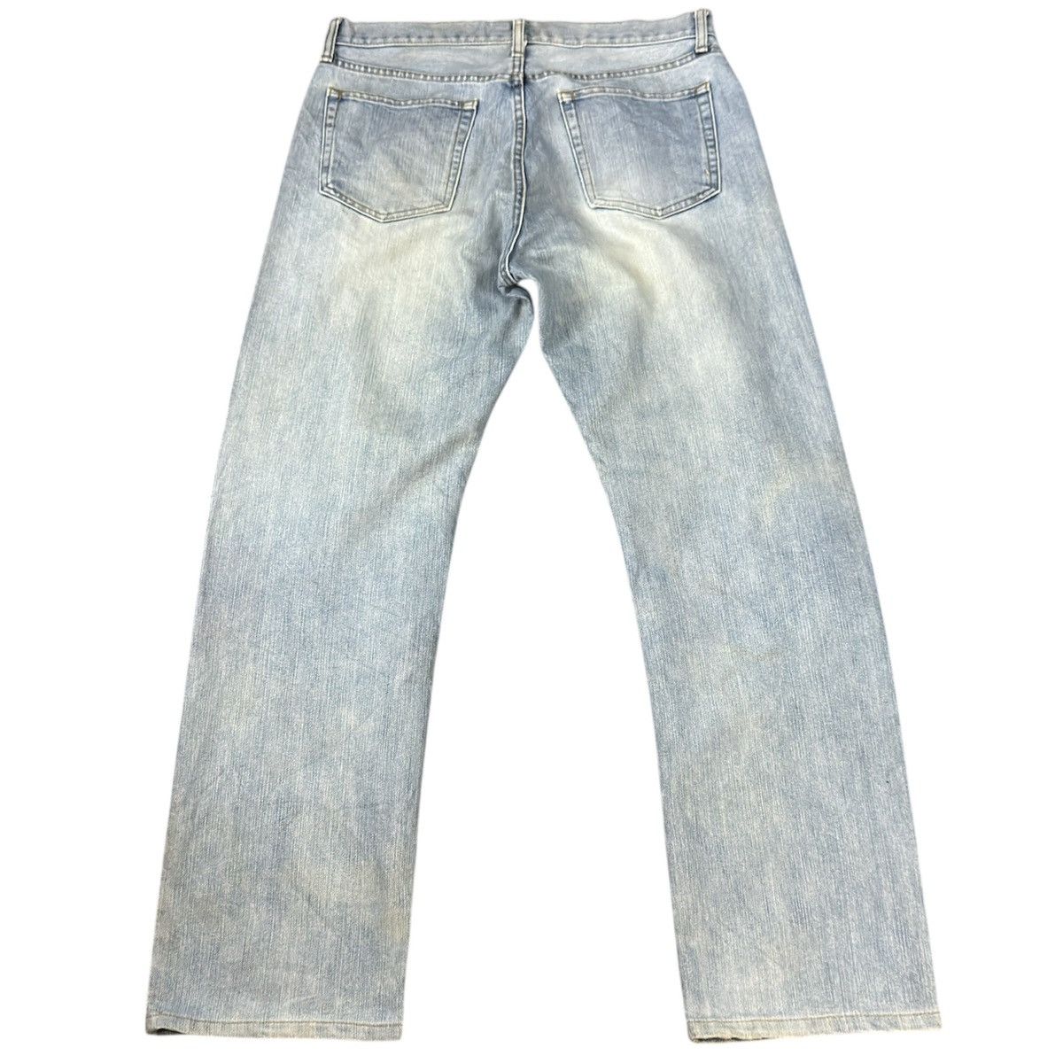 Undercover × Uniqlo 🔥🇯🇵 Vintage 90s Japanese Denim Uniqlo Faded Distressed Jeans Size US 34 / EU 50 - 2 Thumbnail