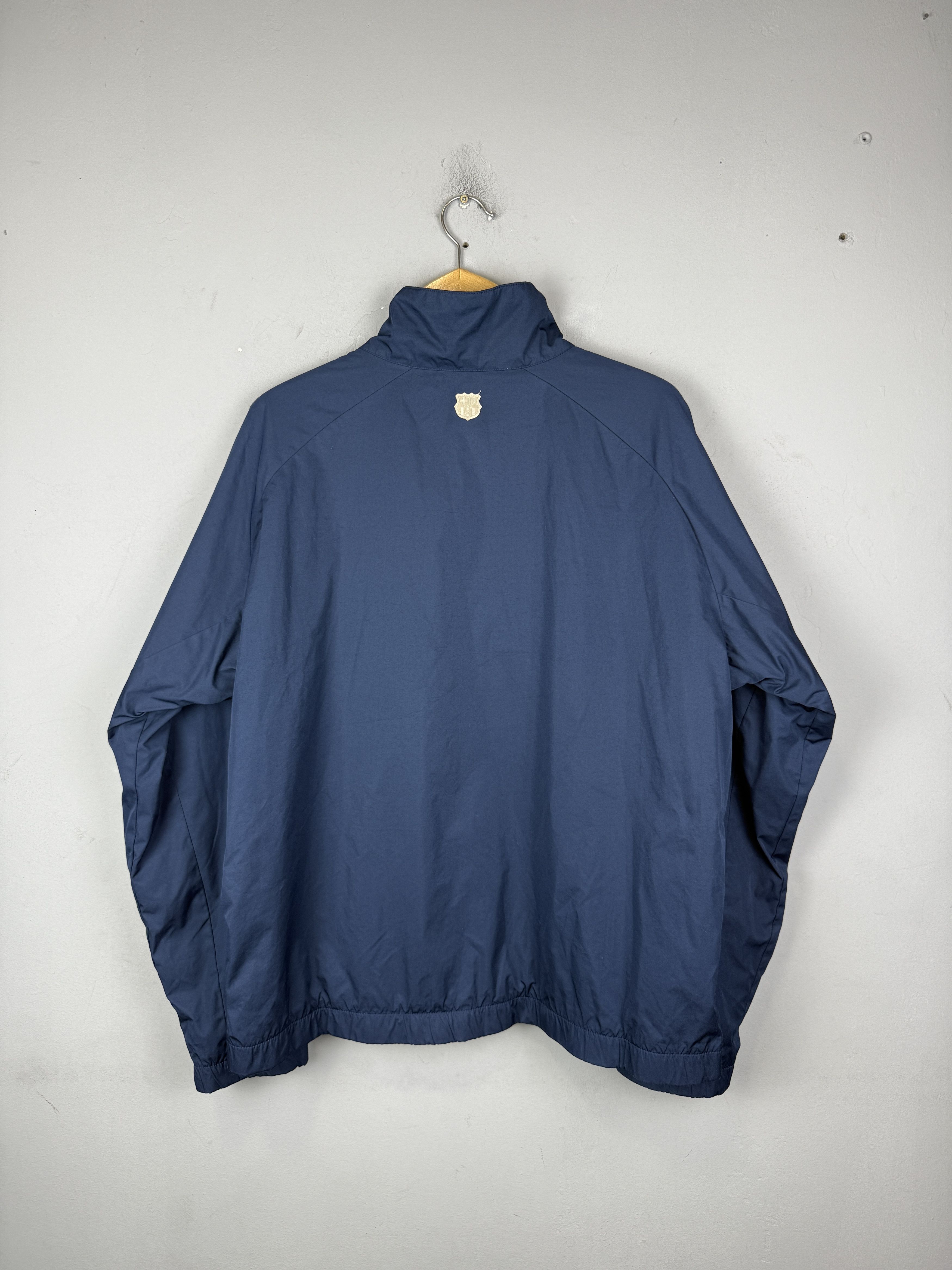 Nike × Vintage Nike Vintage FCB Jacket Navy Nylon Barcelona Windbreaker Size US XL / EU 56 / 4 - 6 Thumbnail