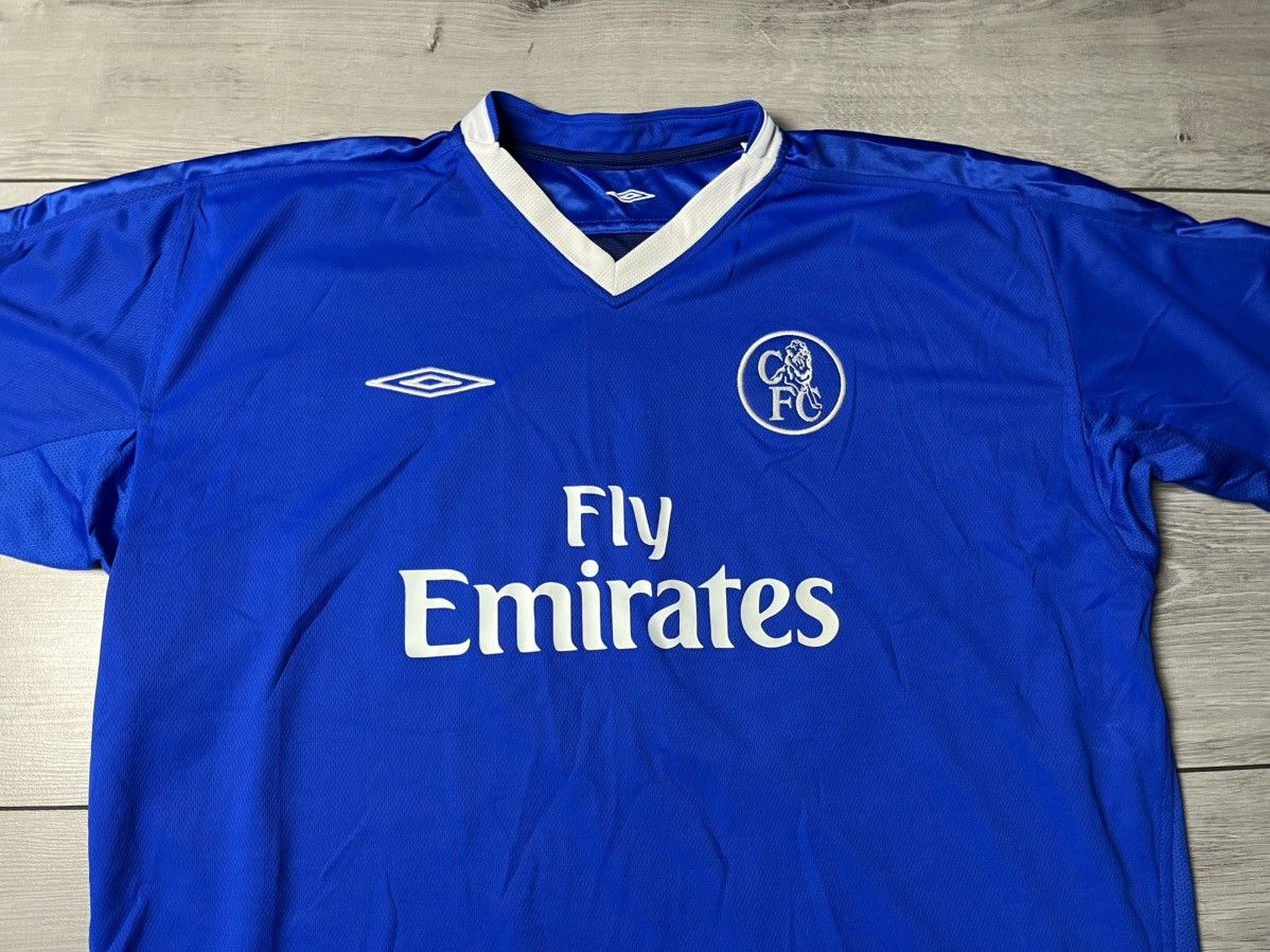 Chelsea Soccer Chelsea Home football 2003 Soccer Umbro Jersey Champions JT Size US XXL / EU 58 / 5 - 3 Thumbnail
