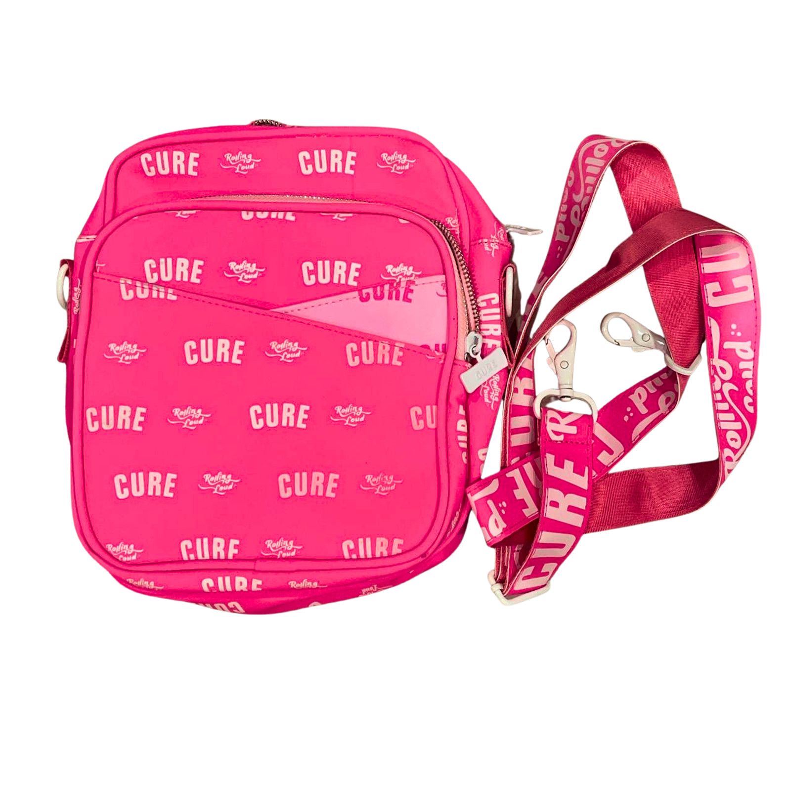 Other CURE x Rolling Loud Hot Pink 3M Reflective Messenger Bag NIB Size ONE SIZE - 4 Thumbnail