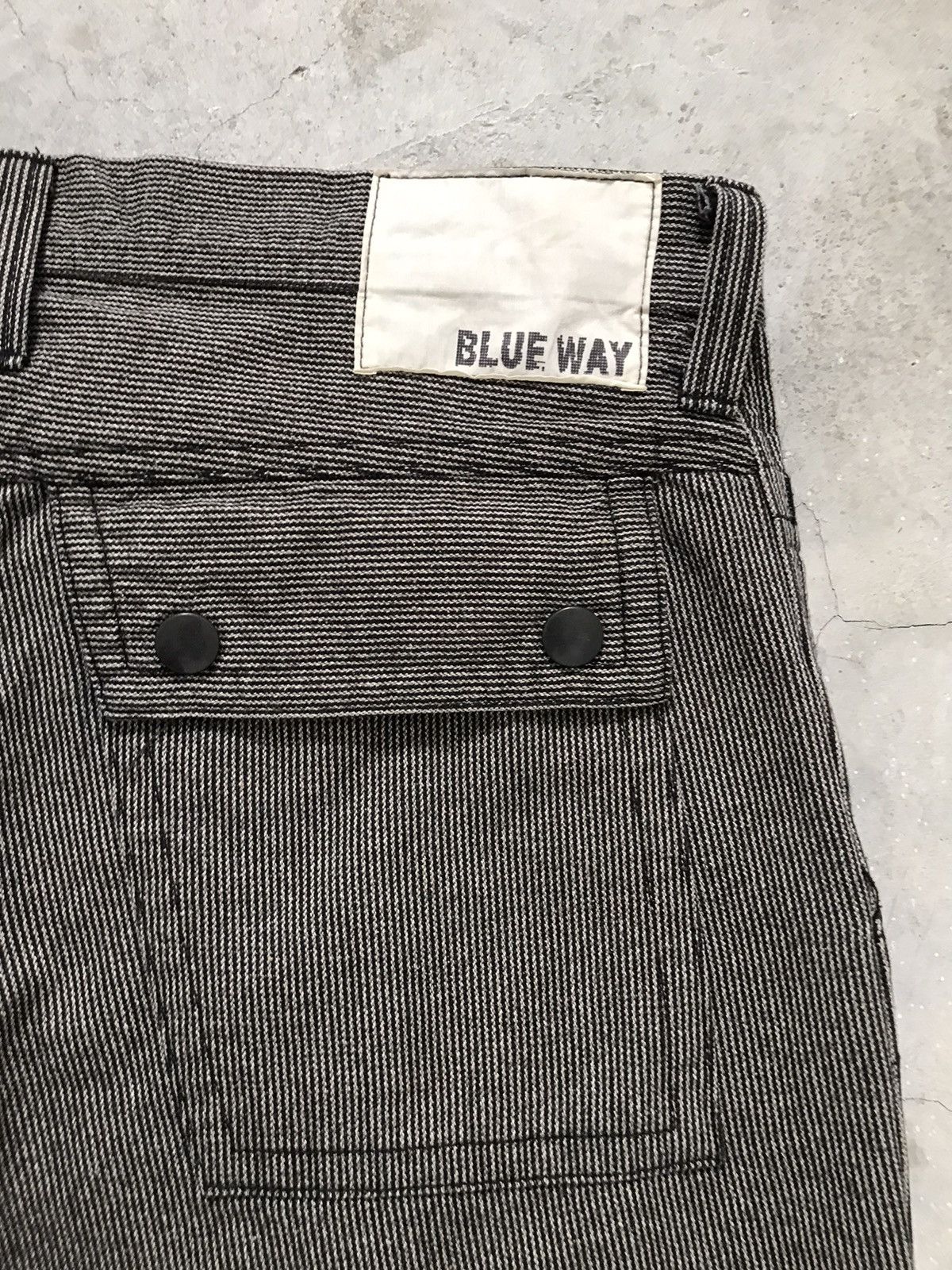Japanese Brand BLUE WAY Garment Workers Houndstooth Rectangular Patch Pants Size US 34 / EU 50 - 17 Thumbnail
