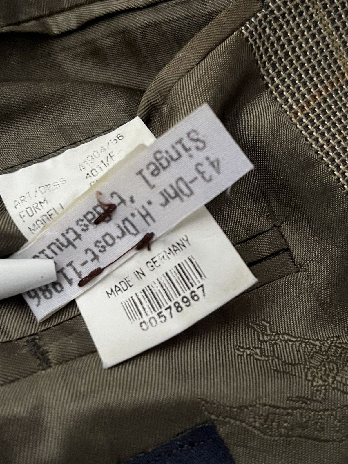 Burberry Vintage Burberry Striped Grey Brown Wool Blazer Size US M / EU 48-50 / 2 - 13 Thumbnail