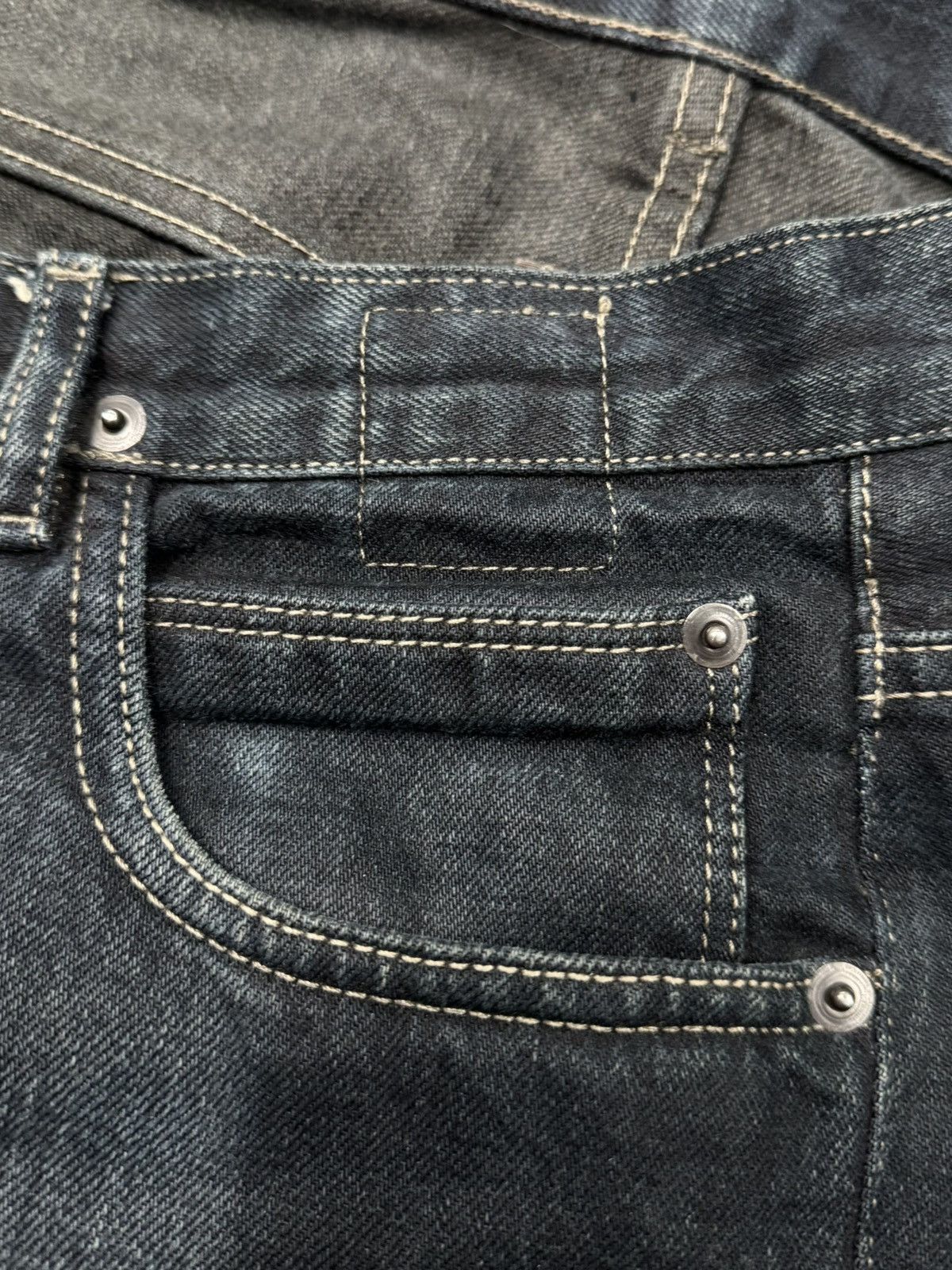 Rick Owens Rick Owens DRKSHDW Raw Blue ‘Torrence Cut’ Denim Size US 29 - 3 Thumbnail