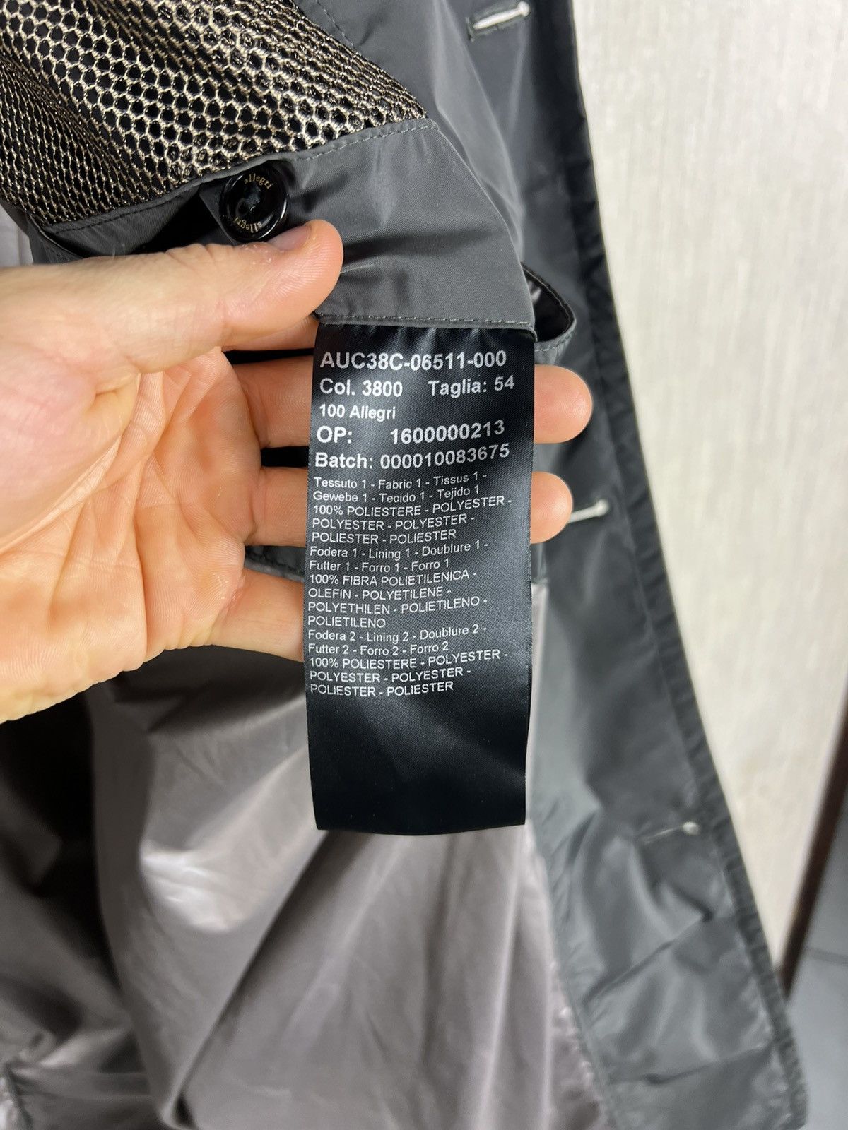 Allegri Allegri nylon long raincoat parka asymmetrical jacket Size US L / EU 52-54 / 3 - 23 Thumbnail