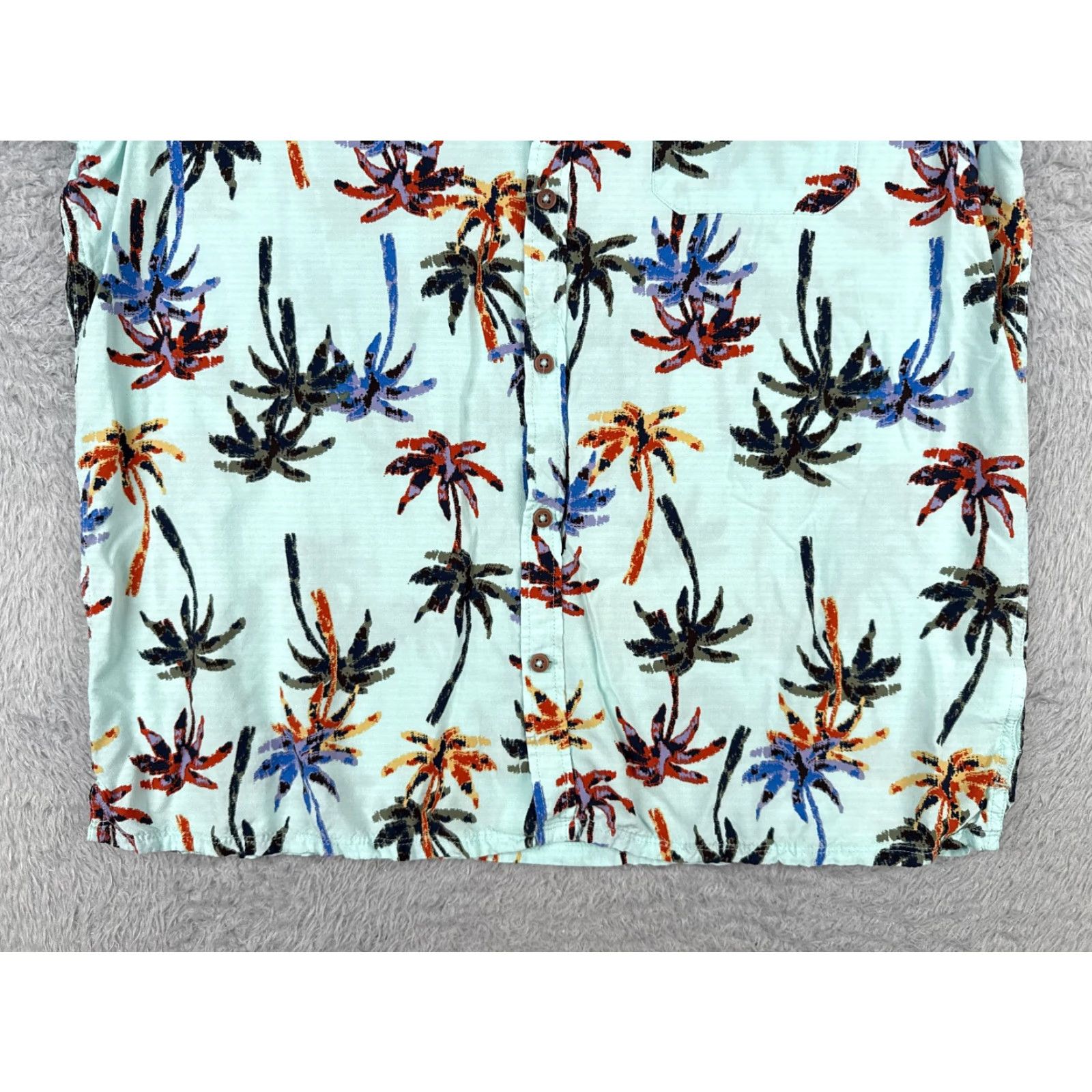 Vintage Coconut Connection Shirt Men XL Blue Palm Tree Hawaiian Cotton Blend Size US XL / EU 56 / 4 - 5 Thumbnail