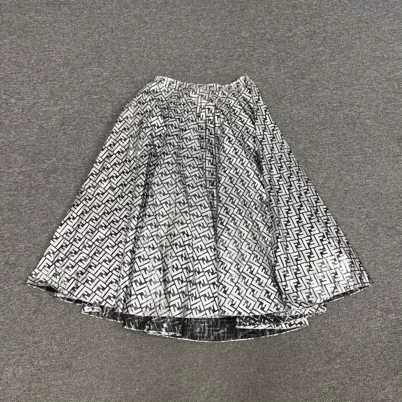 Fendi Fendi Half Skirt with Double F Print Size US 38 / EU 54 - 2 Thumbnail