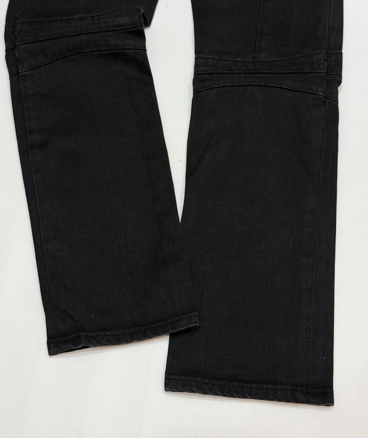Balmain BALMAIN Decarnin FW 2009 Waxed Biker Black Denim Jeans Zip Size US 28 / EU 44 - 22 Thumbnail