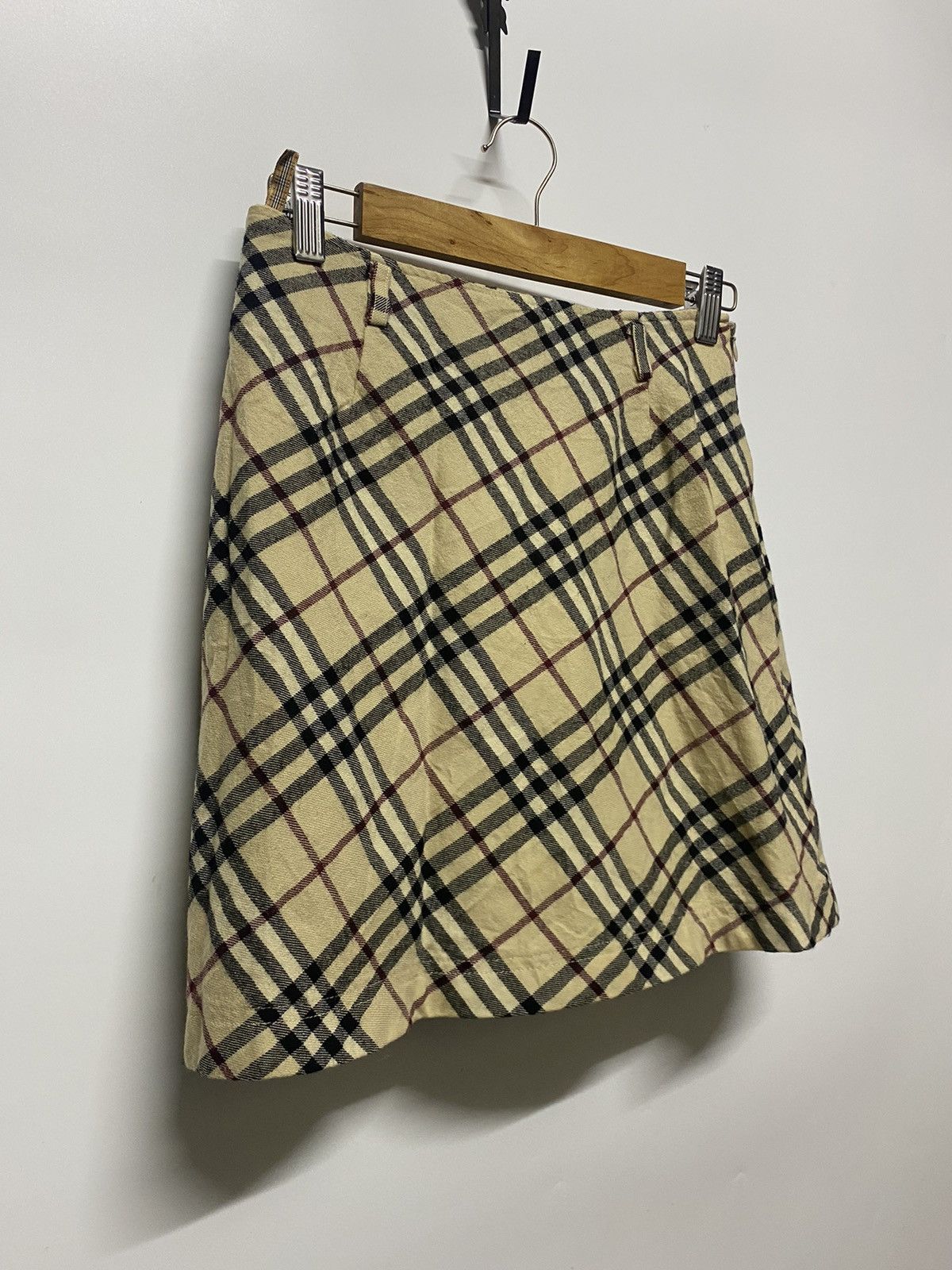 Burberry × Vintage BURBERRY London Mini Skirt Plaid Nova Check Size 26" / US 2 / IT 38 - 6 Thumbnail