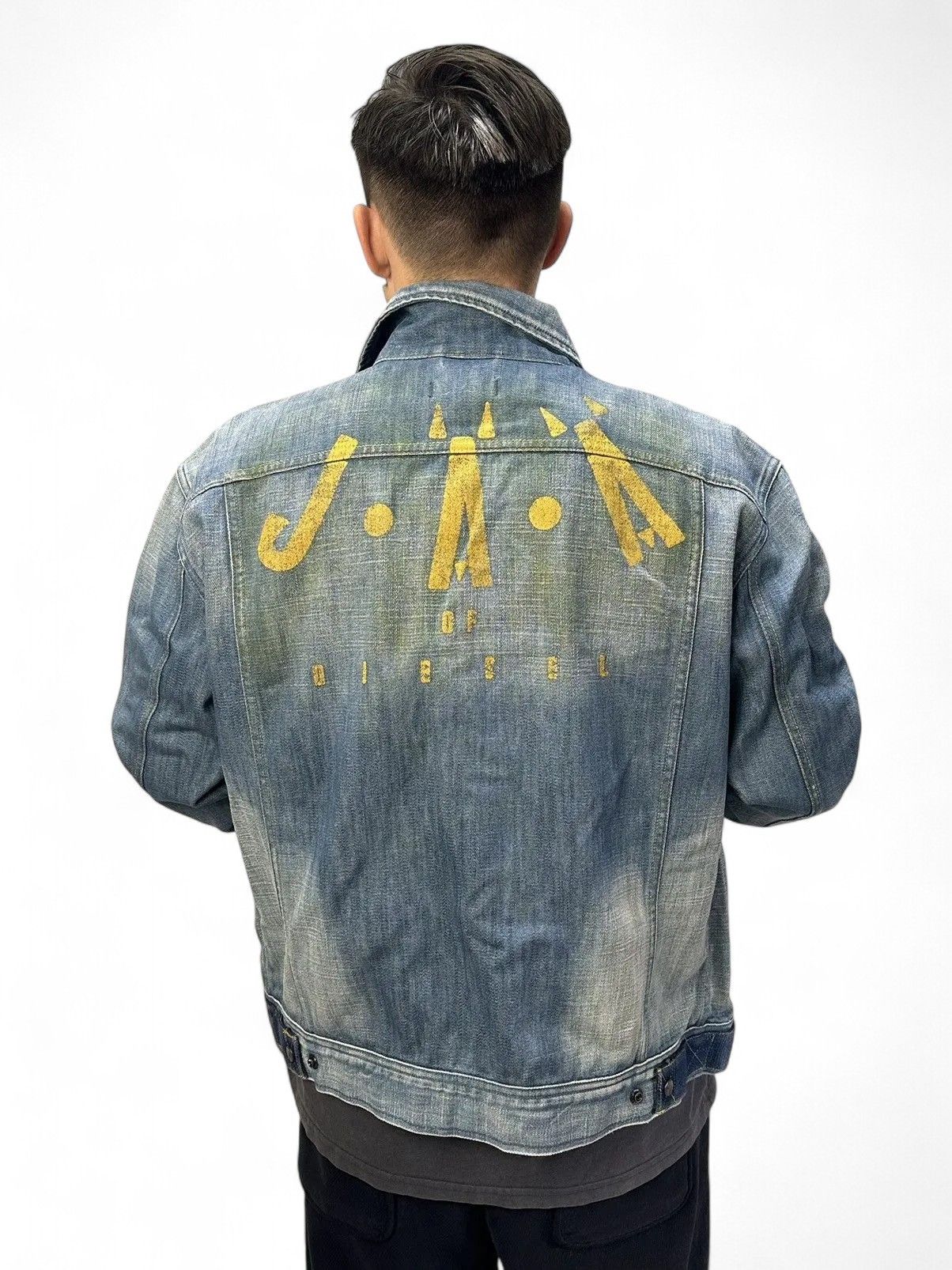 14th Addiction Diesel Denim Oversized Jacket Vintage Y2K Streetwear Style Size US M / EU 48-50 / 2 - 15 Thumbnail