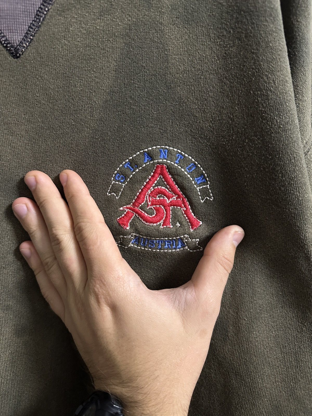 Russell Athletic × Vintage Rare Vintage Sweatshirt Russell Athletic ST. Anton Austria Size US L / EU 52-54 / 3 - 2 Thumbnail
