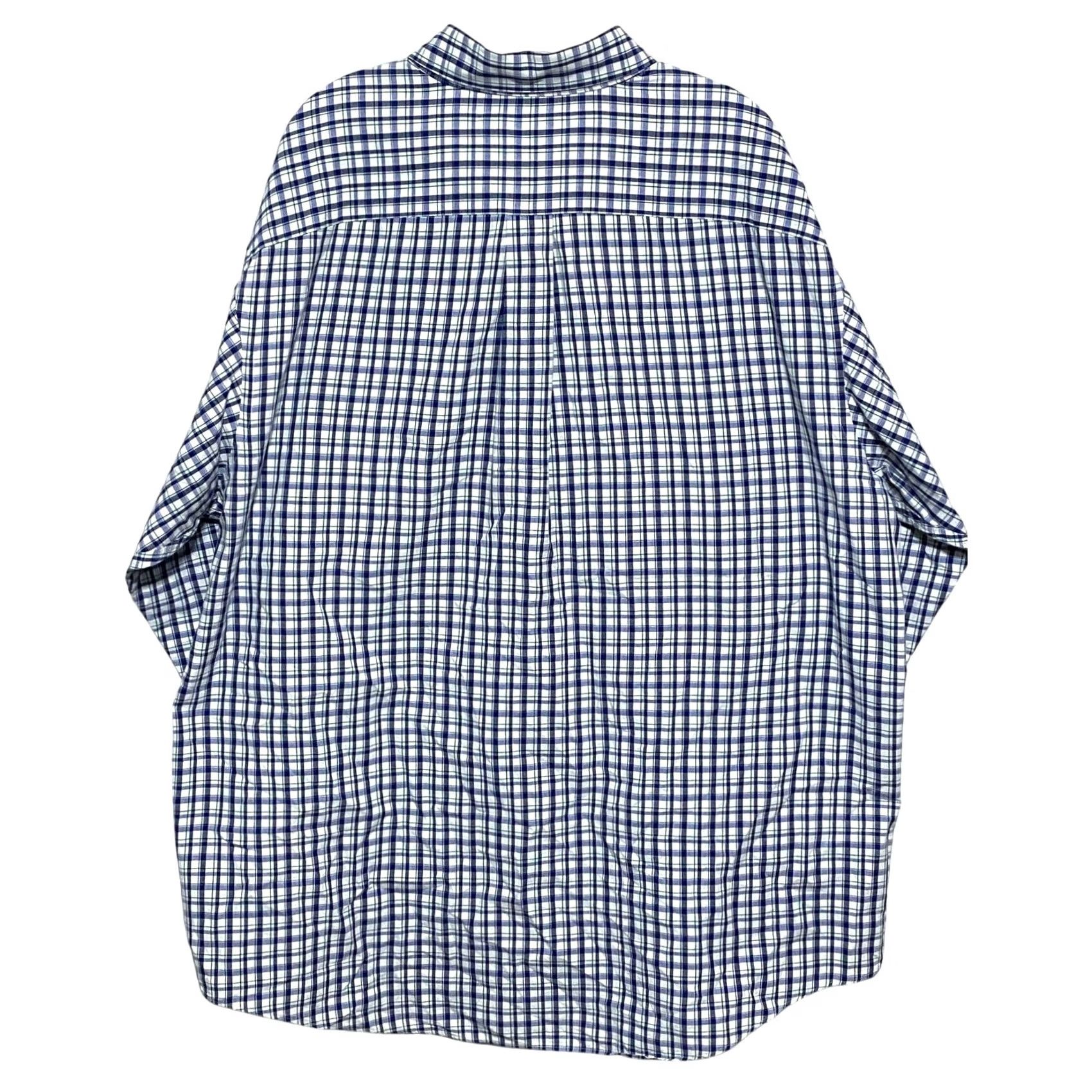 Roundtree & Yorke Roundtree & Yorke Dress Shirt Mens 2XLT Tall Plaid Button Business Casual Office Size US XXL / EU 58 / 5 - 3 Thumbnail