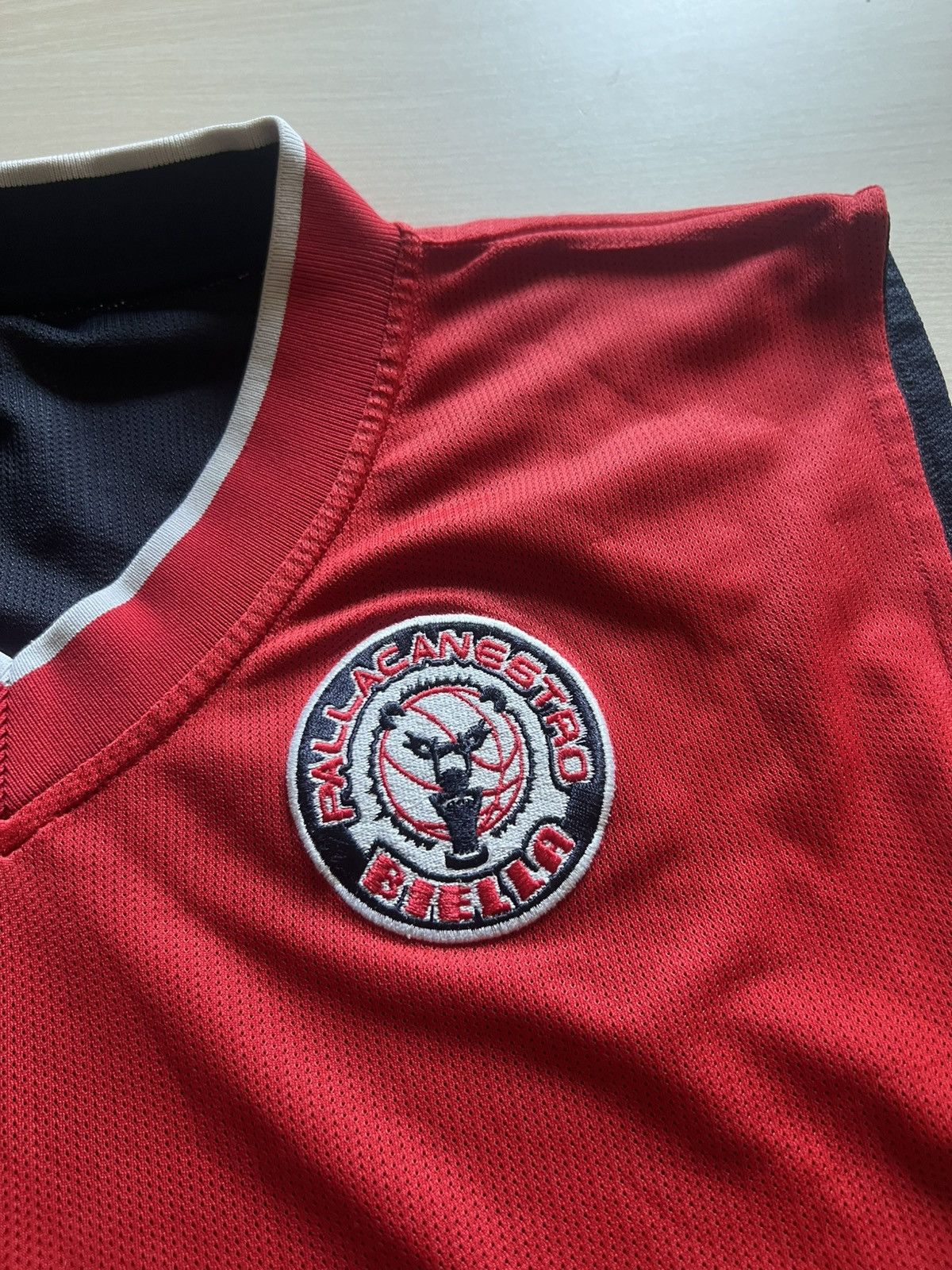 Kappa Vintage Biella Italian Basketball Jersey – Red XL Size US XL / EU 56 / 4 - 4 Thumbnail