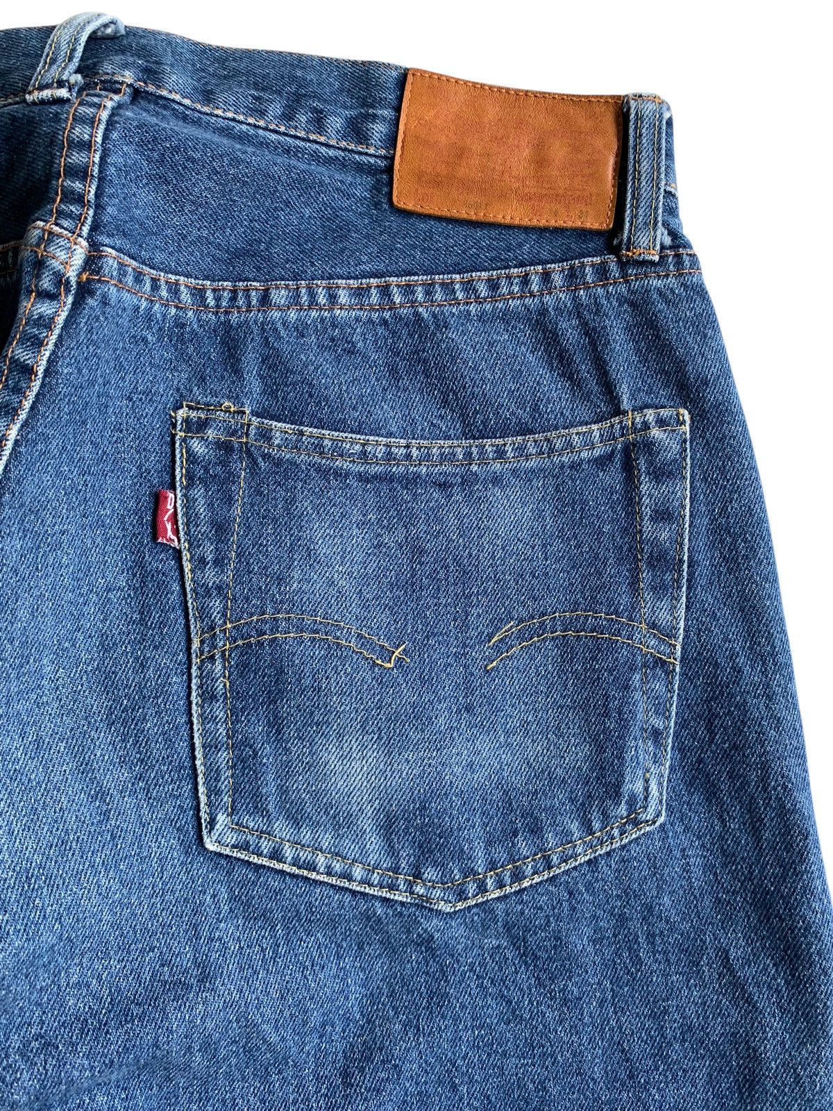 Japanese Brand × Jean DENIM EXCHANGE SELVEDGE BAGGY BUTTON FLY JAPANESE DENIM Size US 32 / EU 48 - 17 Thumbnail