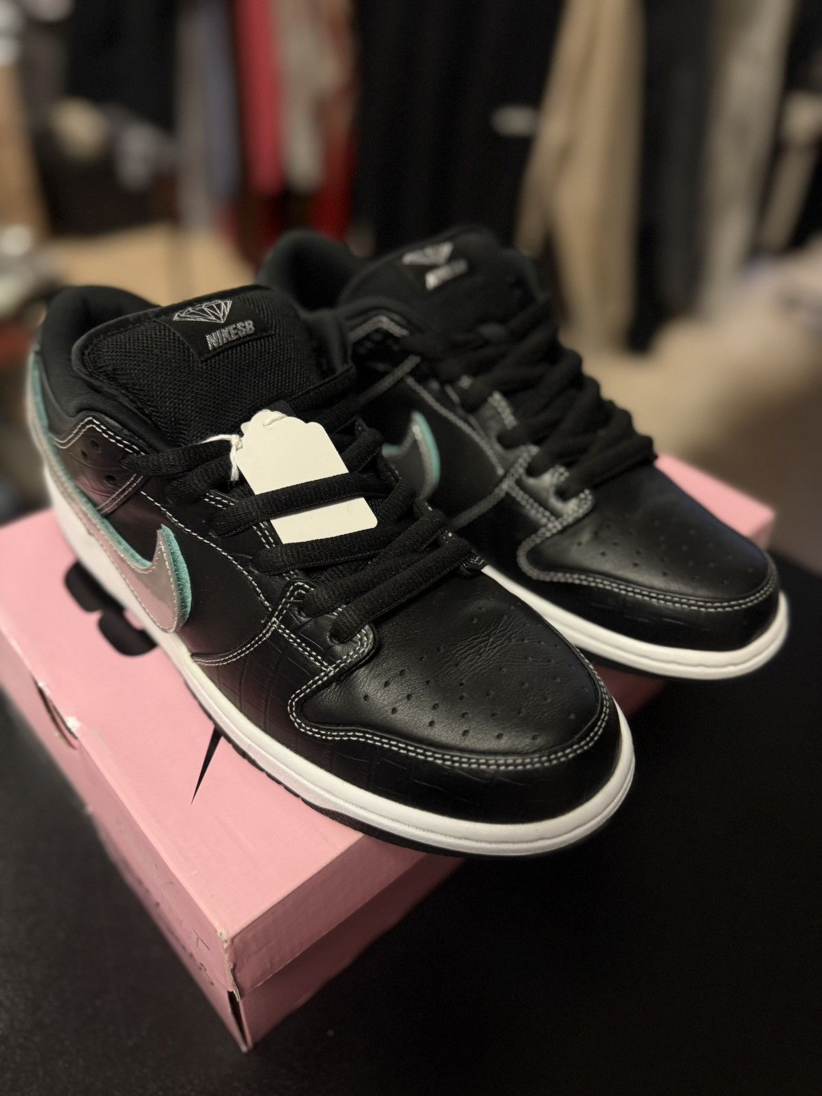 Diamond Supply Co. × Nike Size 11 - Nike Diamond Supply Co x Dunk SB Low Black Diamond Size US 11 / EU 44 - 5 Thumbnail