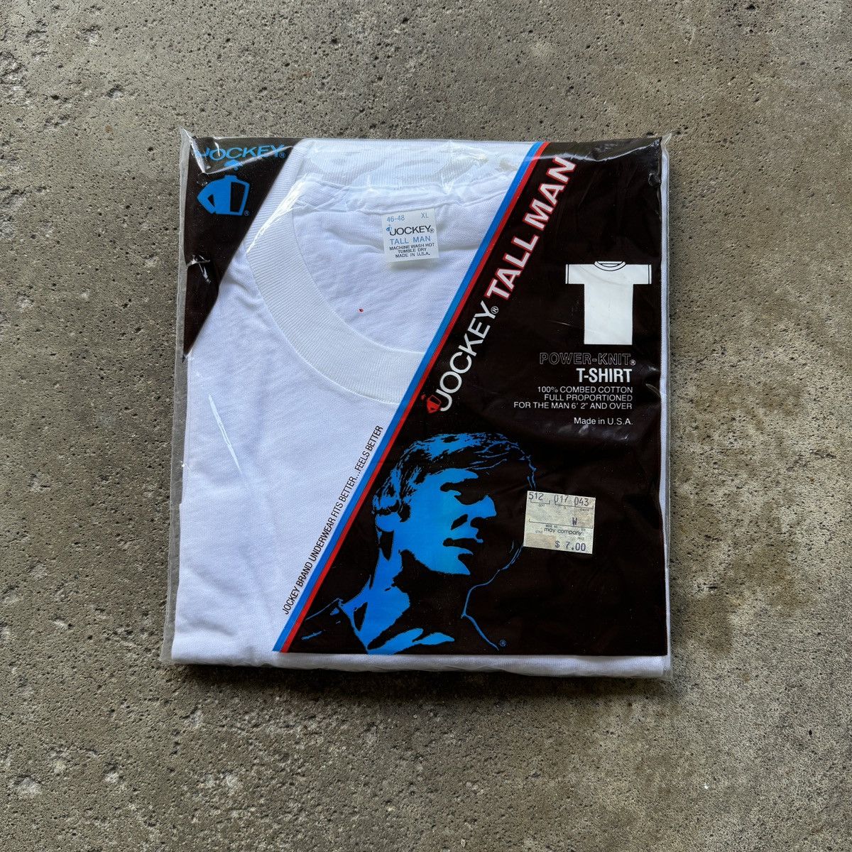 Vintage 80s Jockey Blank White Shirt XL Tall ERD Grunge Size US XL / EU 56 / 4 - 1 Thumbnail