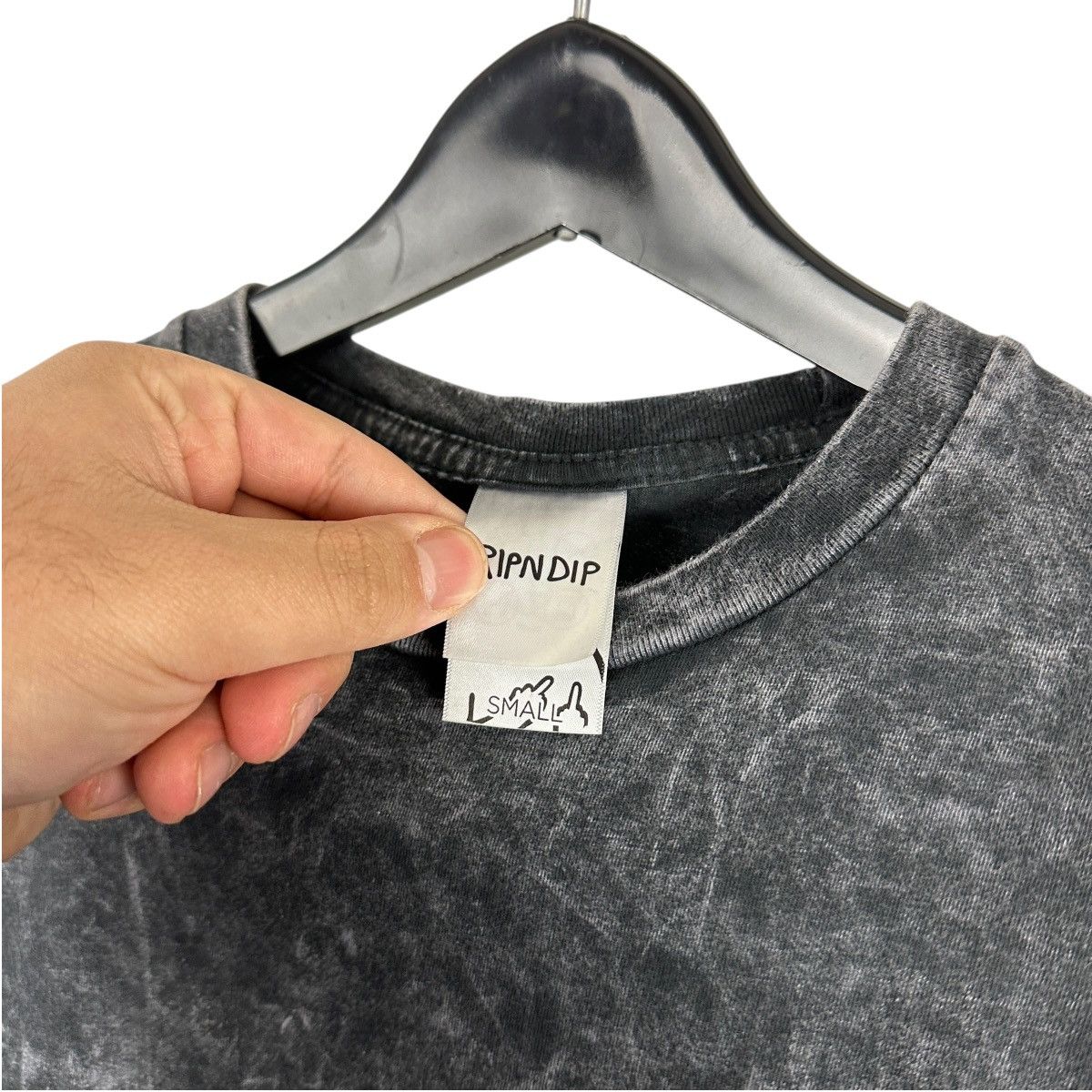 RIPNDIP Mens Y2K RipNDip Acid Wash Front Pocket Shirt Size US S / EU 44-46 / 1 - 7 Thumbnail