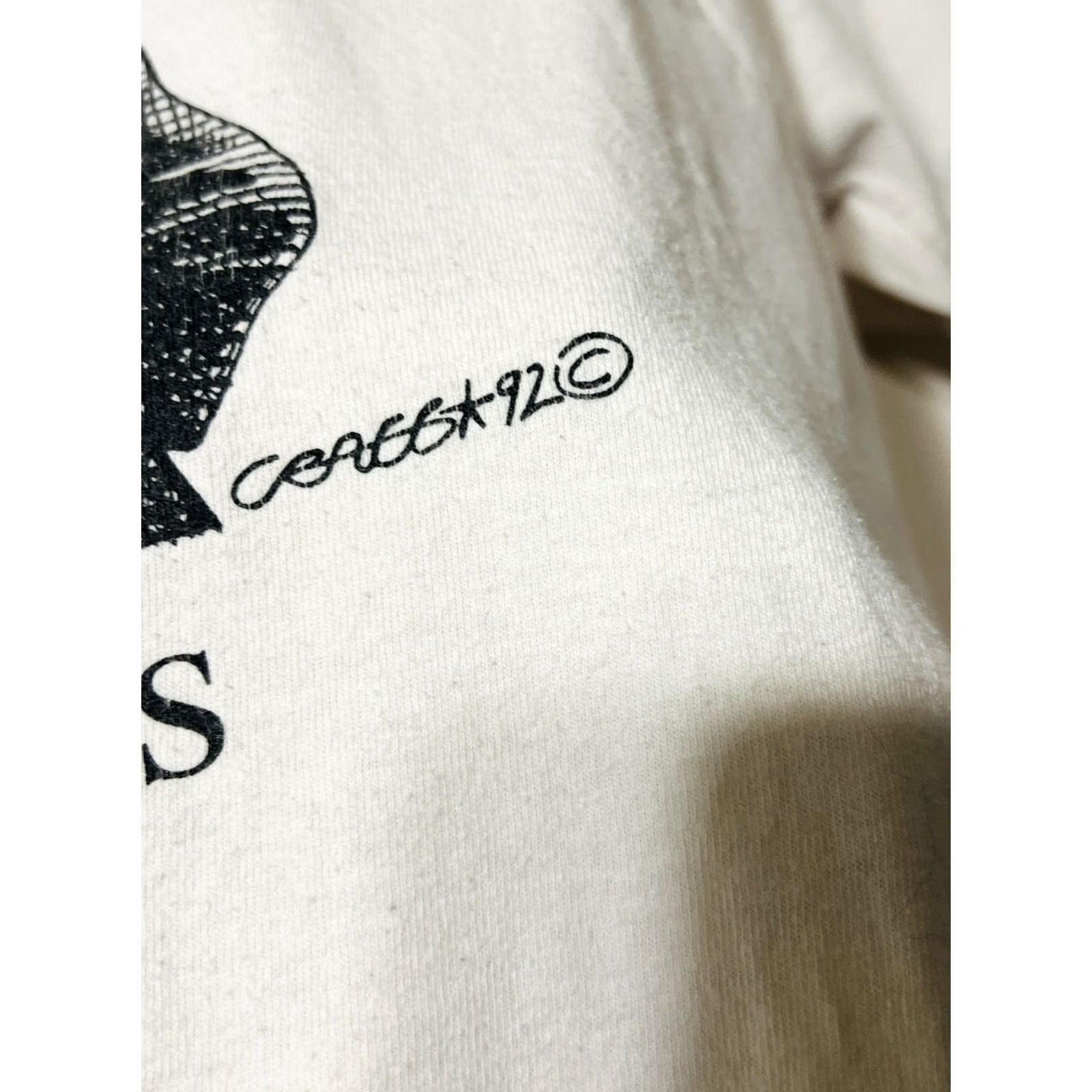 Soffe VINTAGE HG Wells Author Caricature T Shirt 1992 Soffe XL USA White Men 90s Shirt Size US XL / EU 56 / 4 - 3 Thumbnail