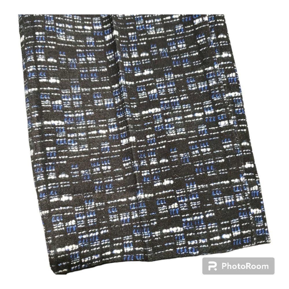 Banana Republic CT702 Banana Republic Black & Blue Sloan Ankle Pant 12L Size 34" / US 12 / IT 48 - 4 Thumbnail