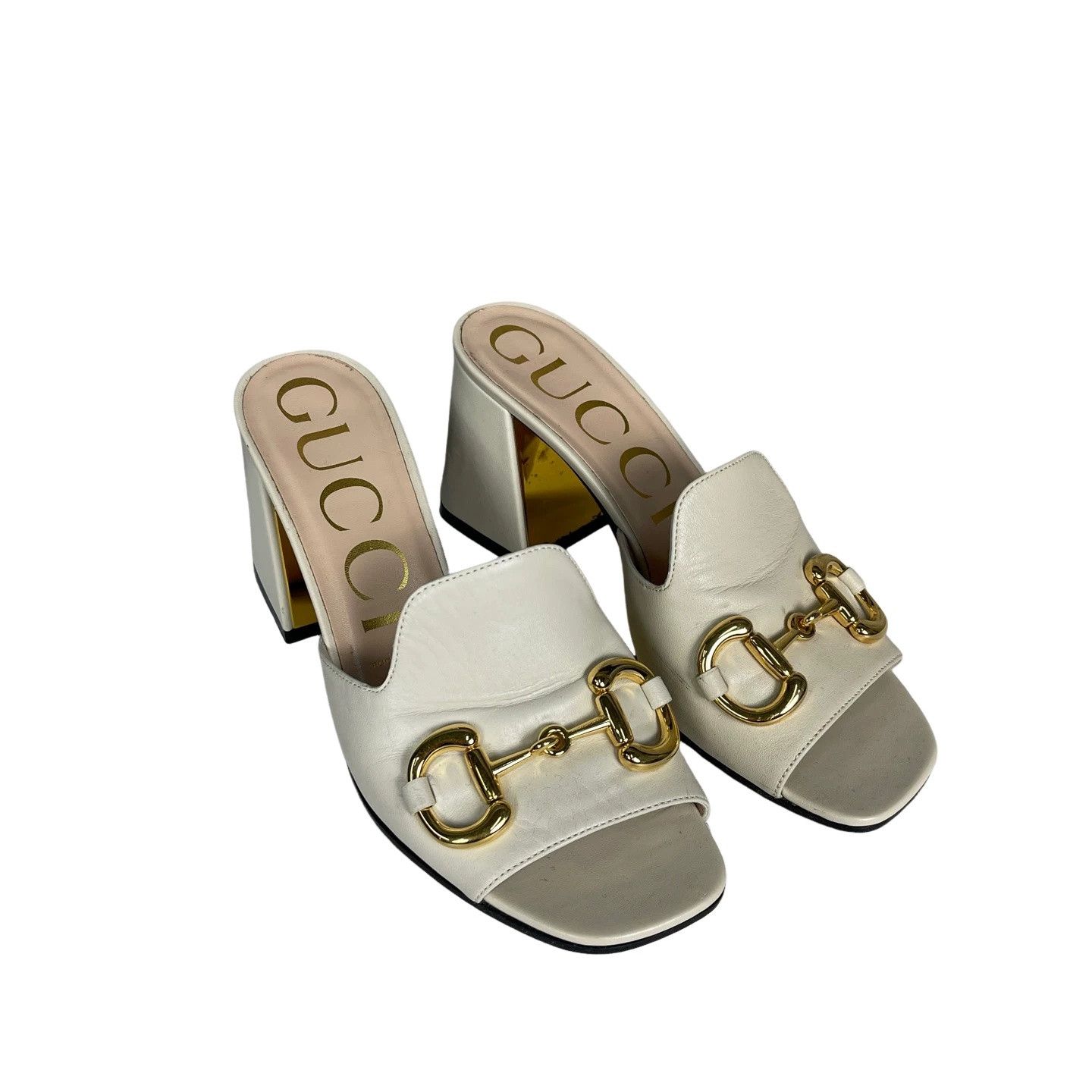 Gucci Gucci Horsebit Block Heel Mules Size 37 Size US 7 / IT 37 - 1 Thumbnail