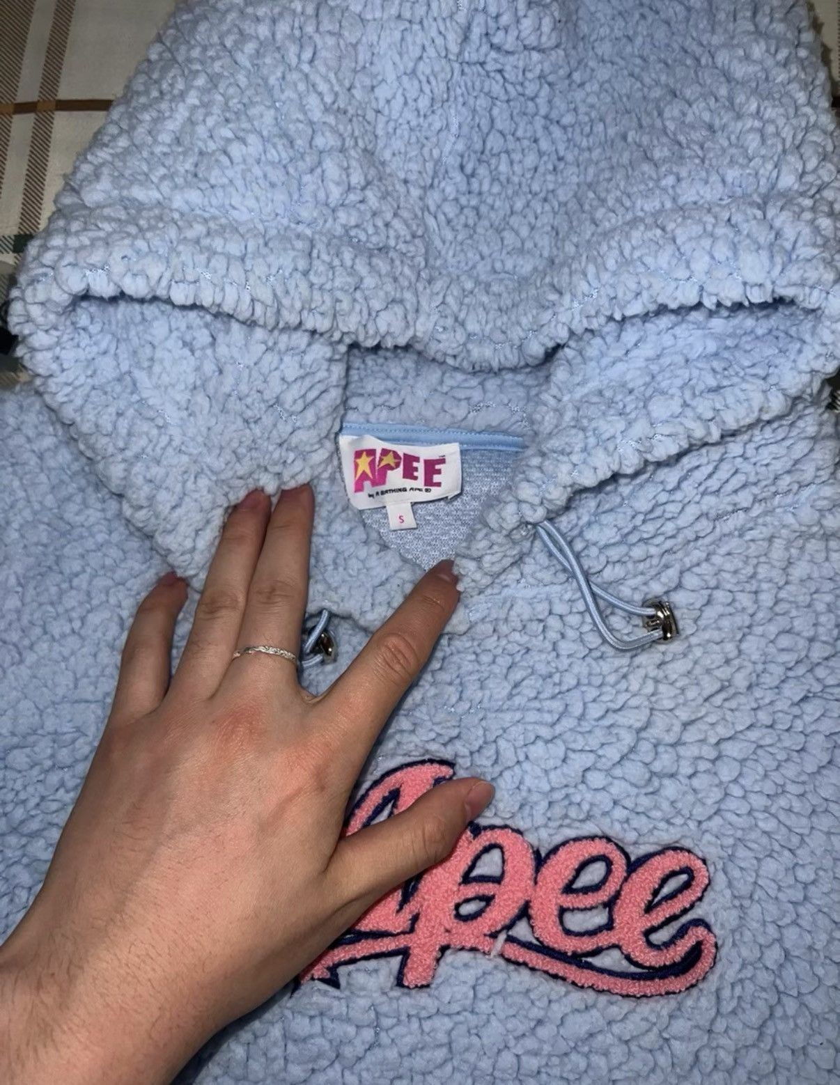 Bape BAPE fuzzy cropped sweatshirt Size S / US 4 / IT 40 - 2 Thumbnail