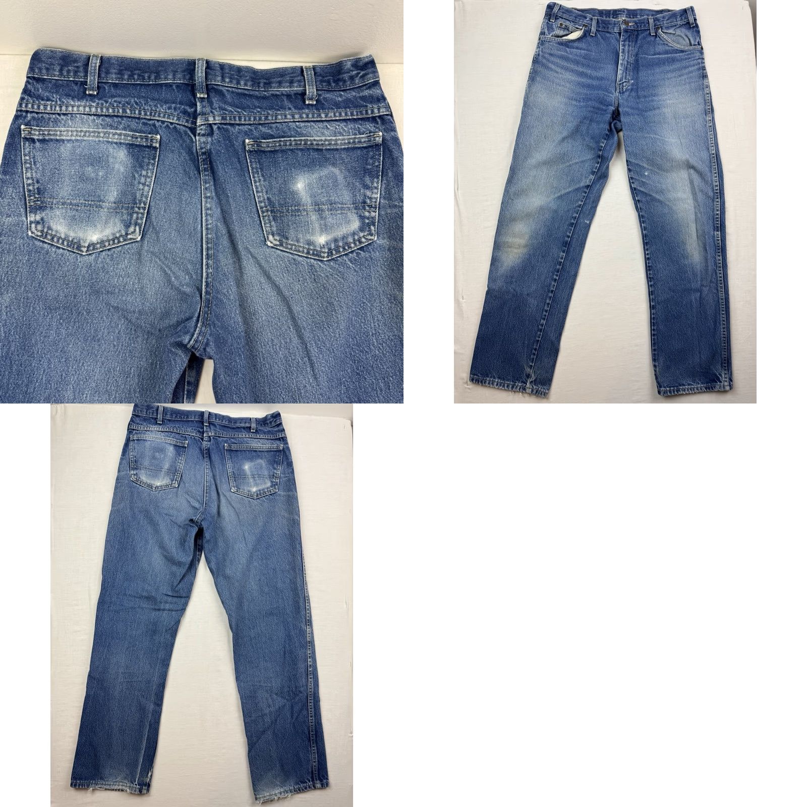 Dickies VINTAGE Dickies Jeans Adult 36x34 Relaxed Fit Faded Worn Workwear Hipster Y2K Blue Mens Jeans Size US 36 / EU 52 - 10 Thumbnail
