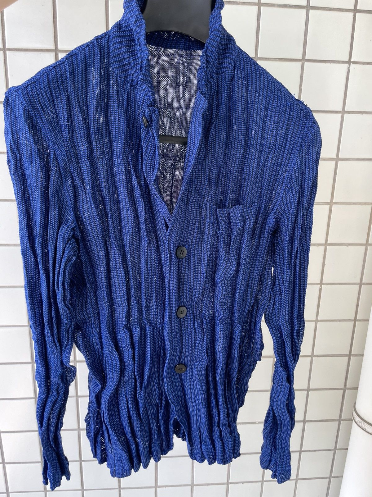 Issey Miyake ISSEY Miyake men 2015 runway crinkle jacket Size US M / EU 48-50 / 2 - 3 Thumbnail