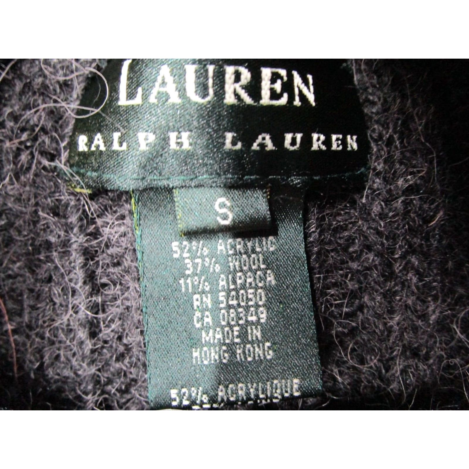 Ralph Lauren VINTAGE Lauren Ralph Lauren Sweater Women Small Gray Wool Alpaca Pullover Size S / US 4 / IT 40 - 3 Thumbnail