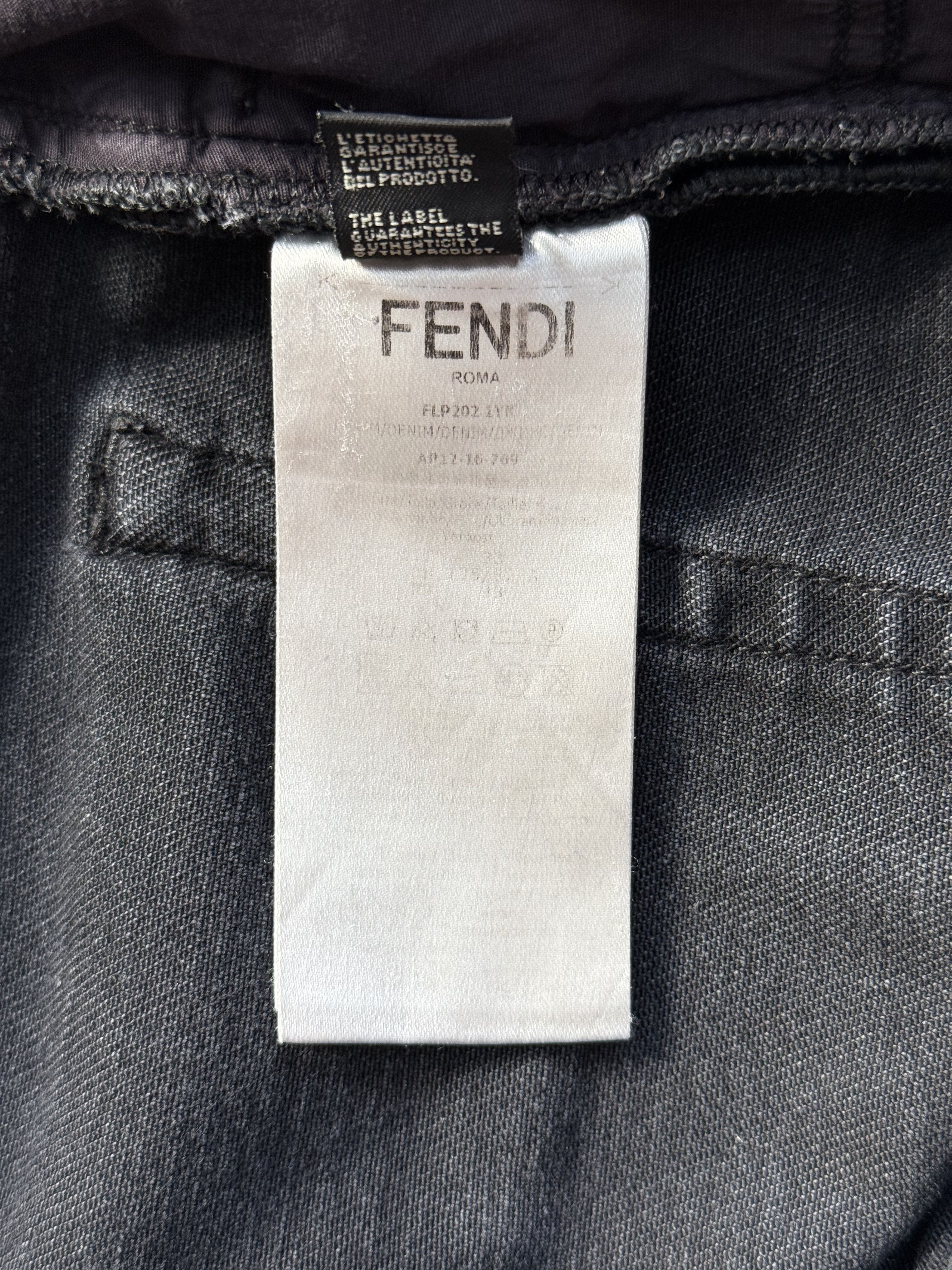 Fendi Fendi black men`s jeans Size US 34 / EU 50 - 12 Thumbnail