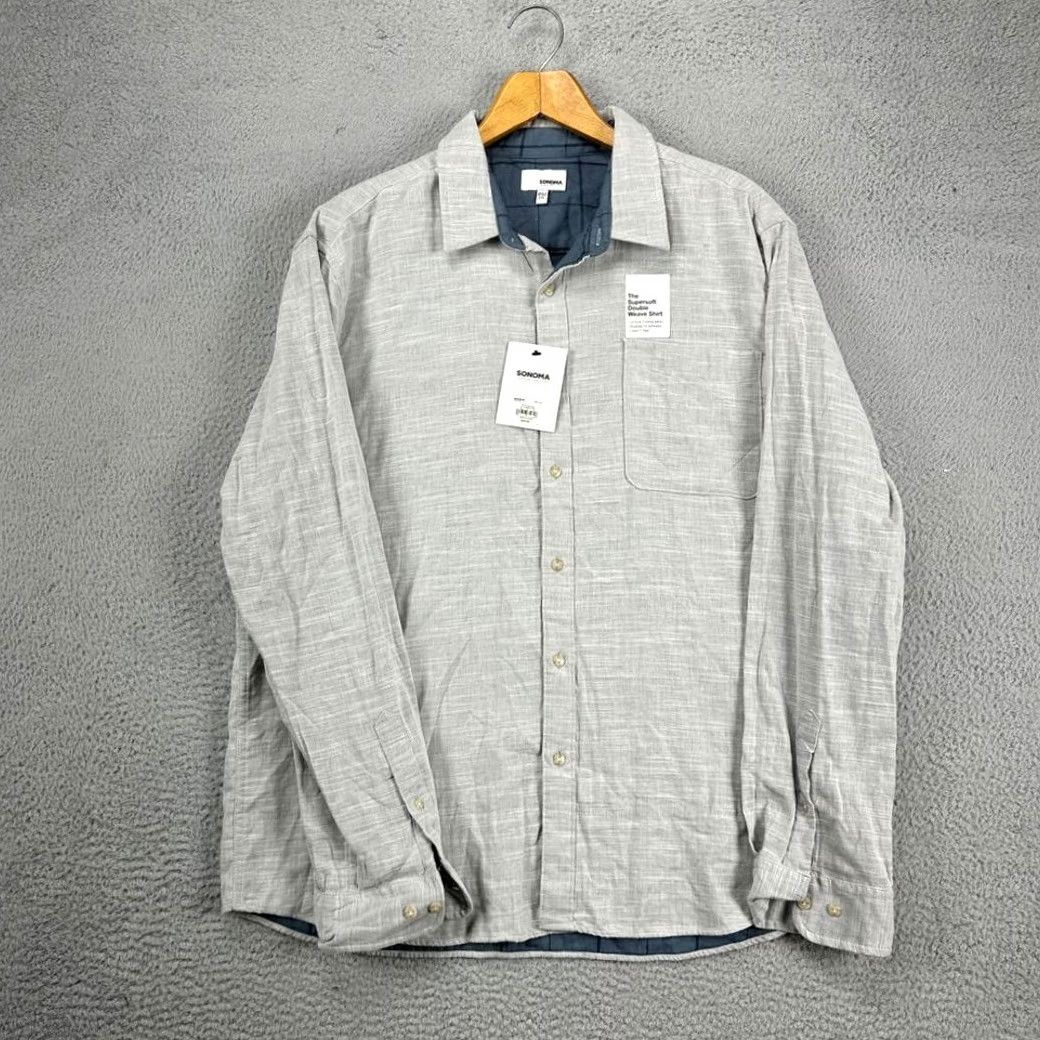 Doublet Sonoma Shirt Adult 2XL Grey Button-Up Pocket Mens NEW Size US XXL / EU 58 / 5 - 4 Thumbnail
