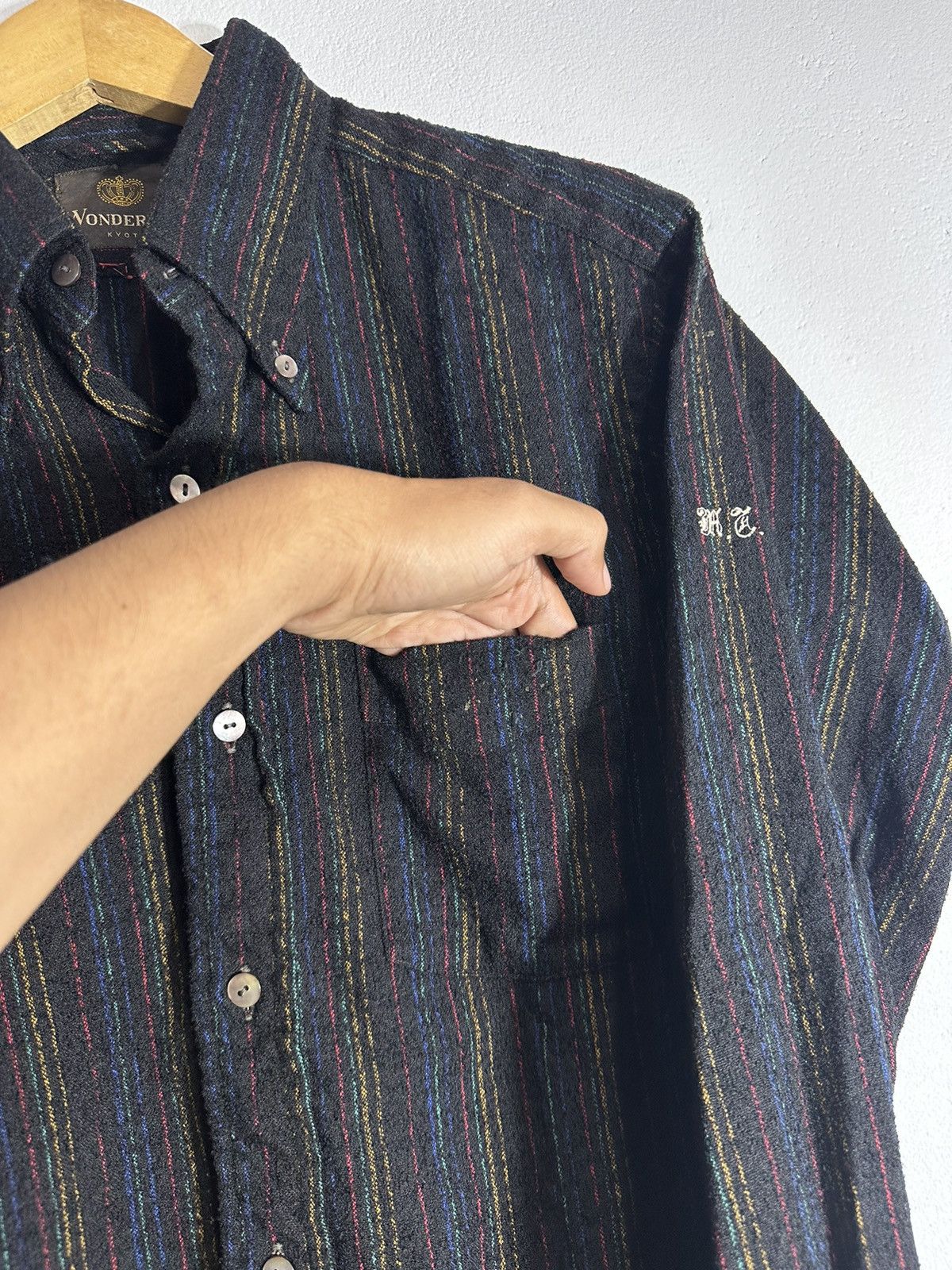 Issey Miyake WONDERFUL KYOTO WOOL SHIRT JAPANESE YSFORMEN ISSEY STYLE Size US M / EU 48-50 / 2 - 4 Thumbnail