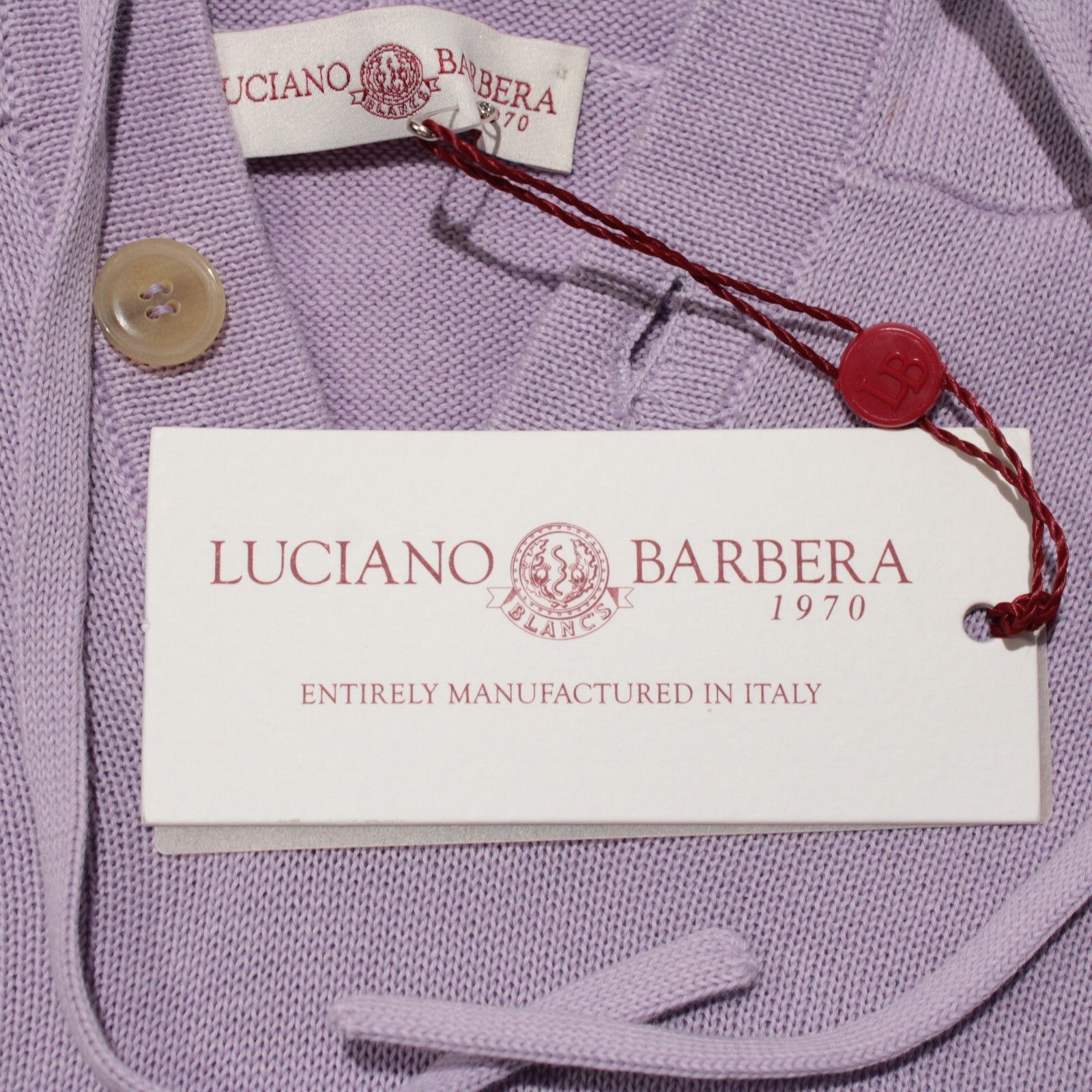 Luciano Barbera Luciano Barbera Sweater Size US M in Purple Size US M / EU 48-50 / 2 - 2 Thumbnail