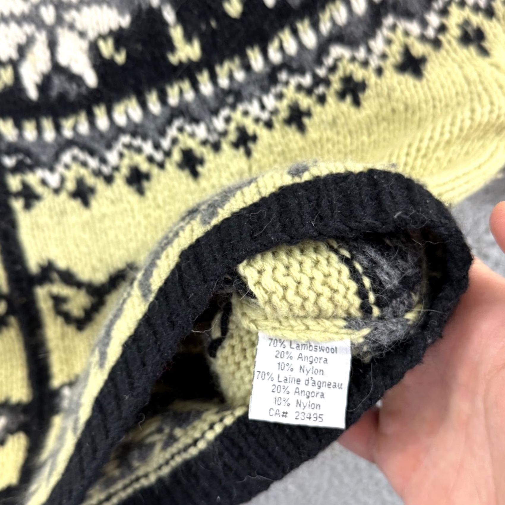 Vintage VINTAGE Icelandic Design Sweater Womens M Angora Lambswool Zip Nordic Outdoor Size M / US 6-8 / IT 42-44 - 7 Thumbnail
